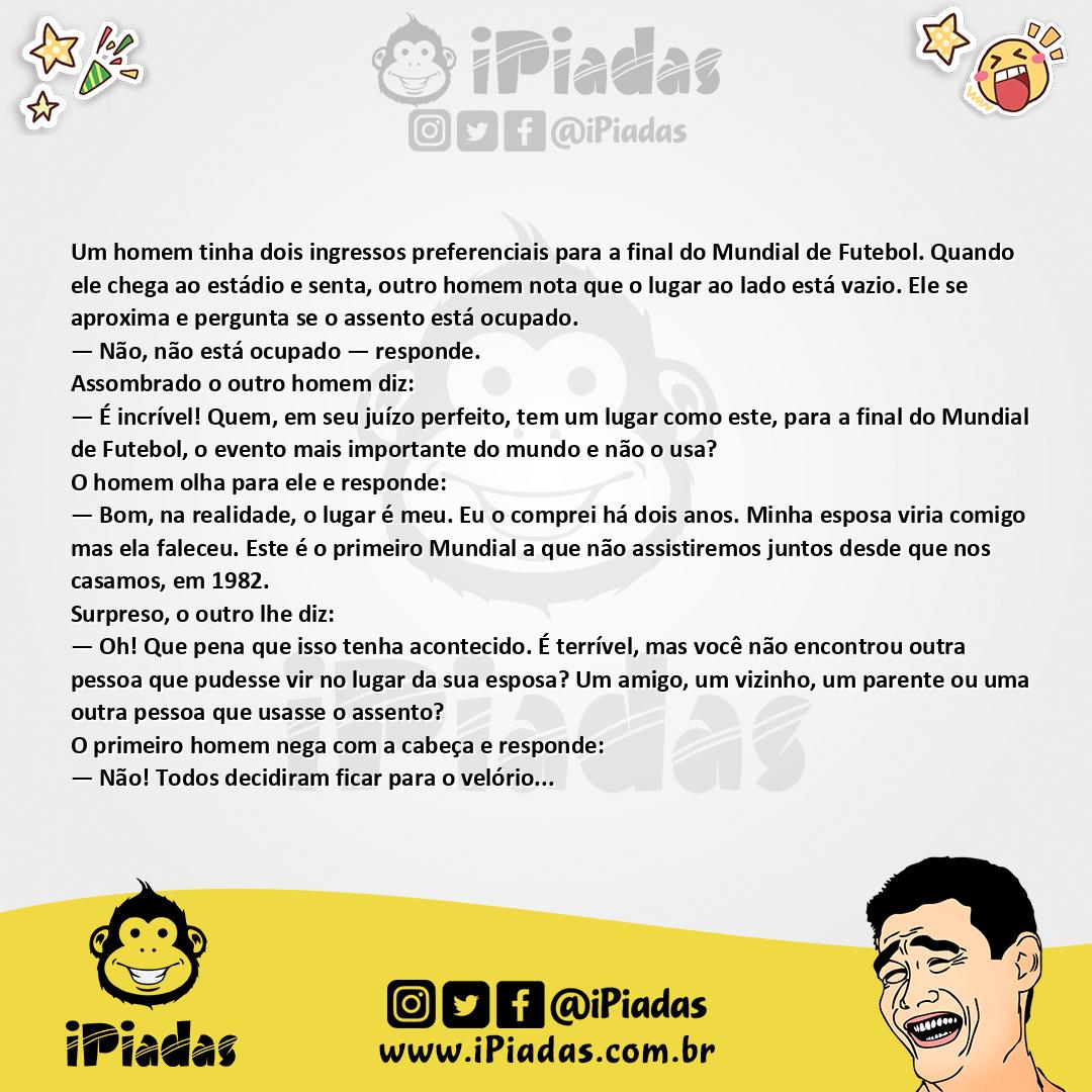 Ilustração da piada Final da Copa no iPiadas