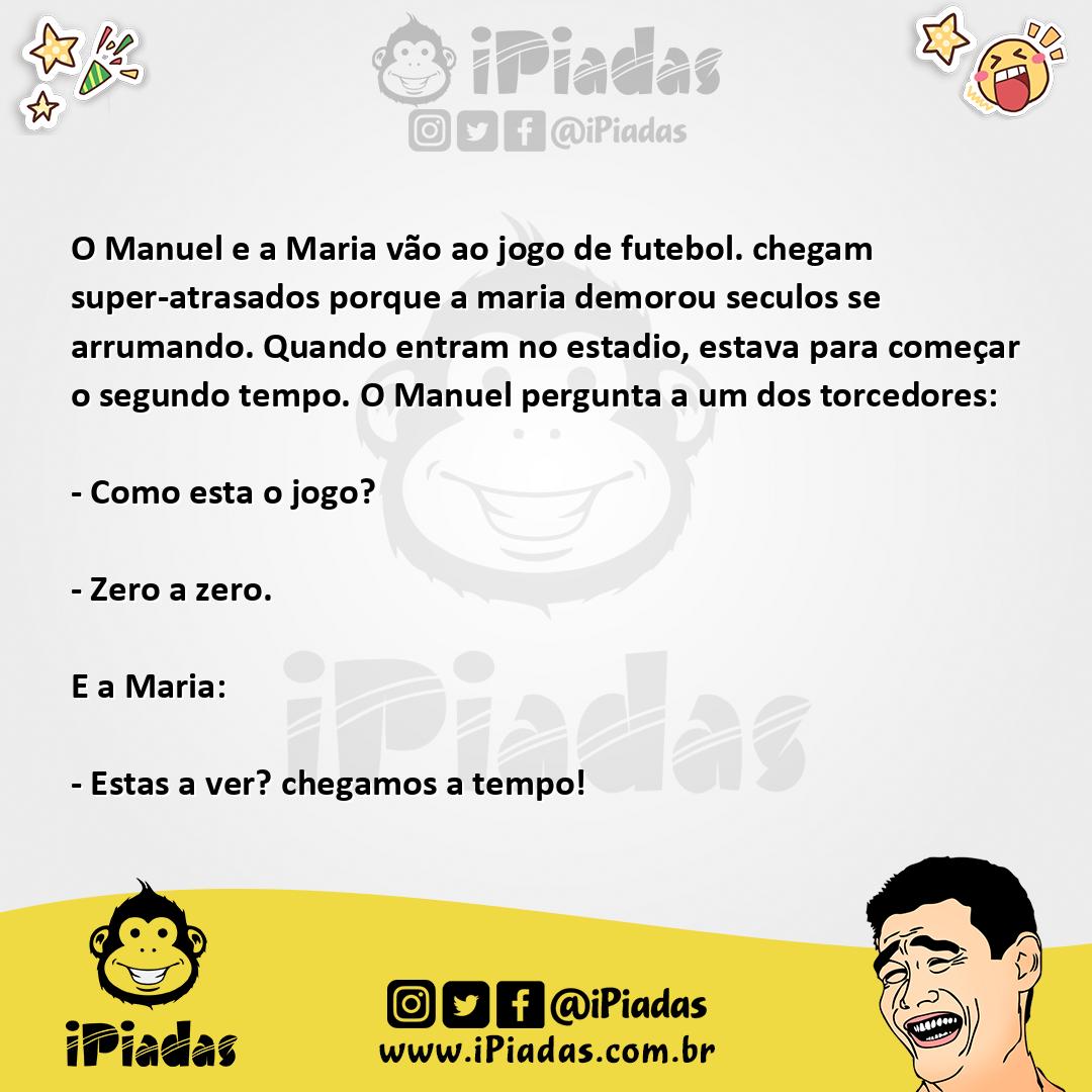 Ilustração da piada O Manuel e a Maria vão ao... no iPiadas