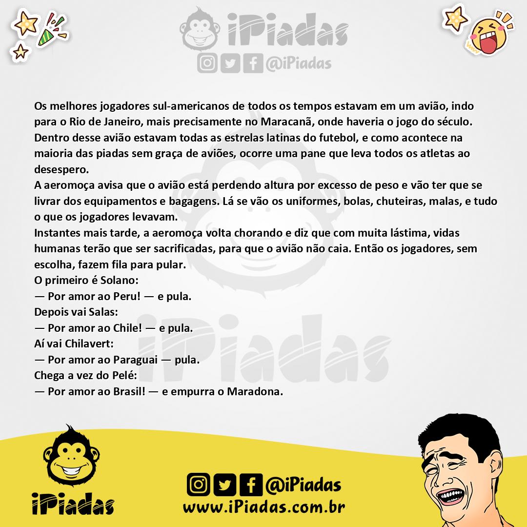 Ilustração da piada Por Amor ao País no iPiadas
