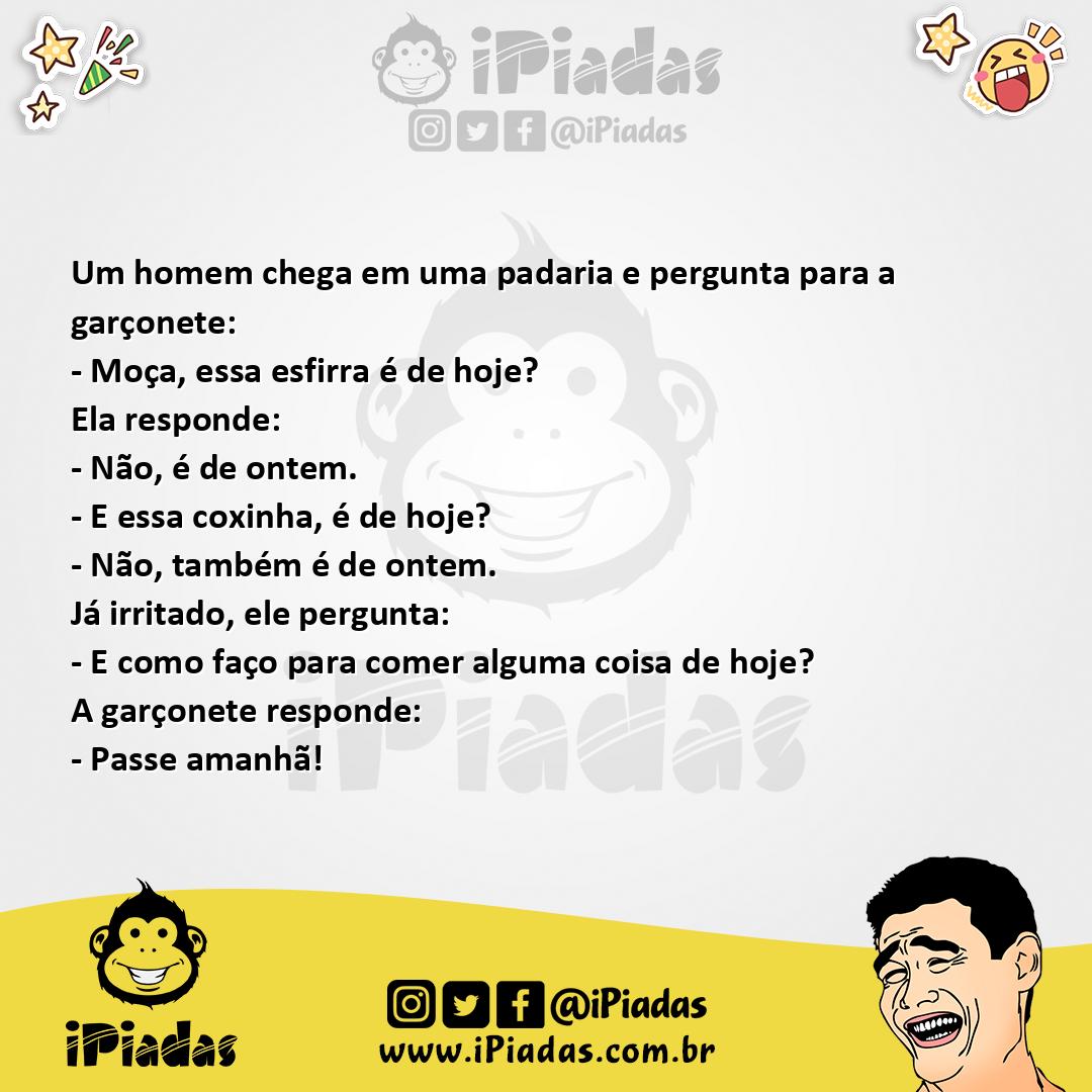 Ilustração da piada É De Hoje? no iPiadas