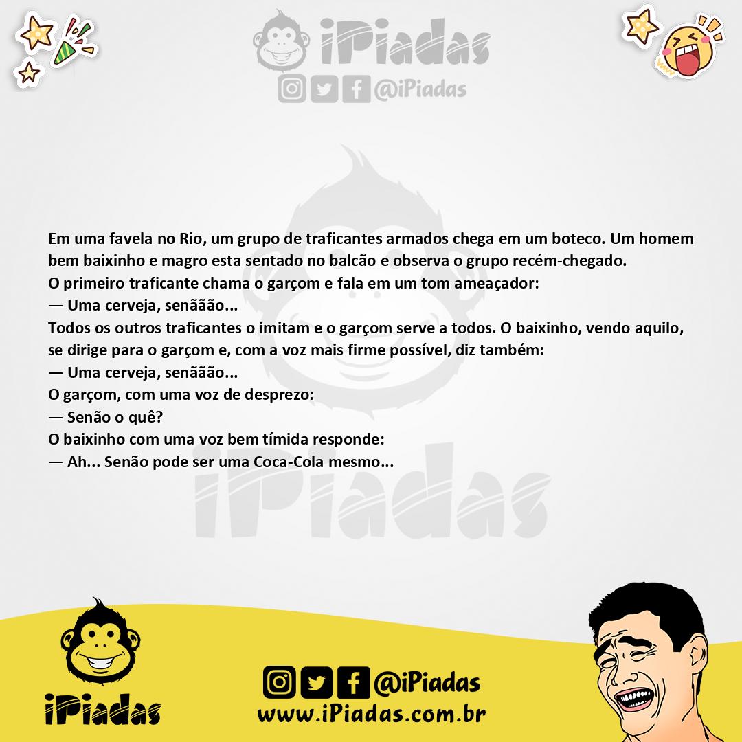 Ilustração da piada Pedido Ameaçador no iPiadas