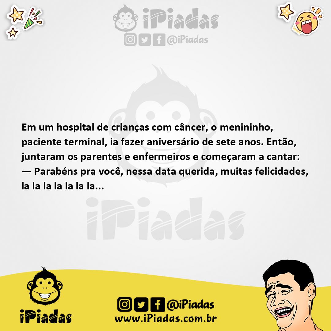 Ilustração da piada Aniversário do Paciente no iPiadas