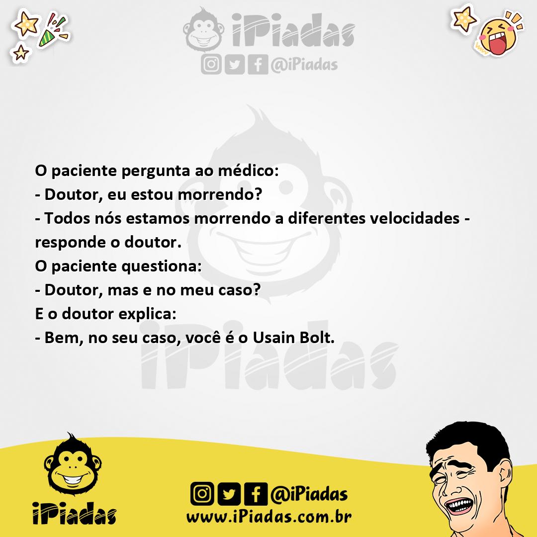 Ilustração da piada Eu Estou Morrendo? no iPiadas