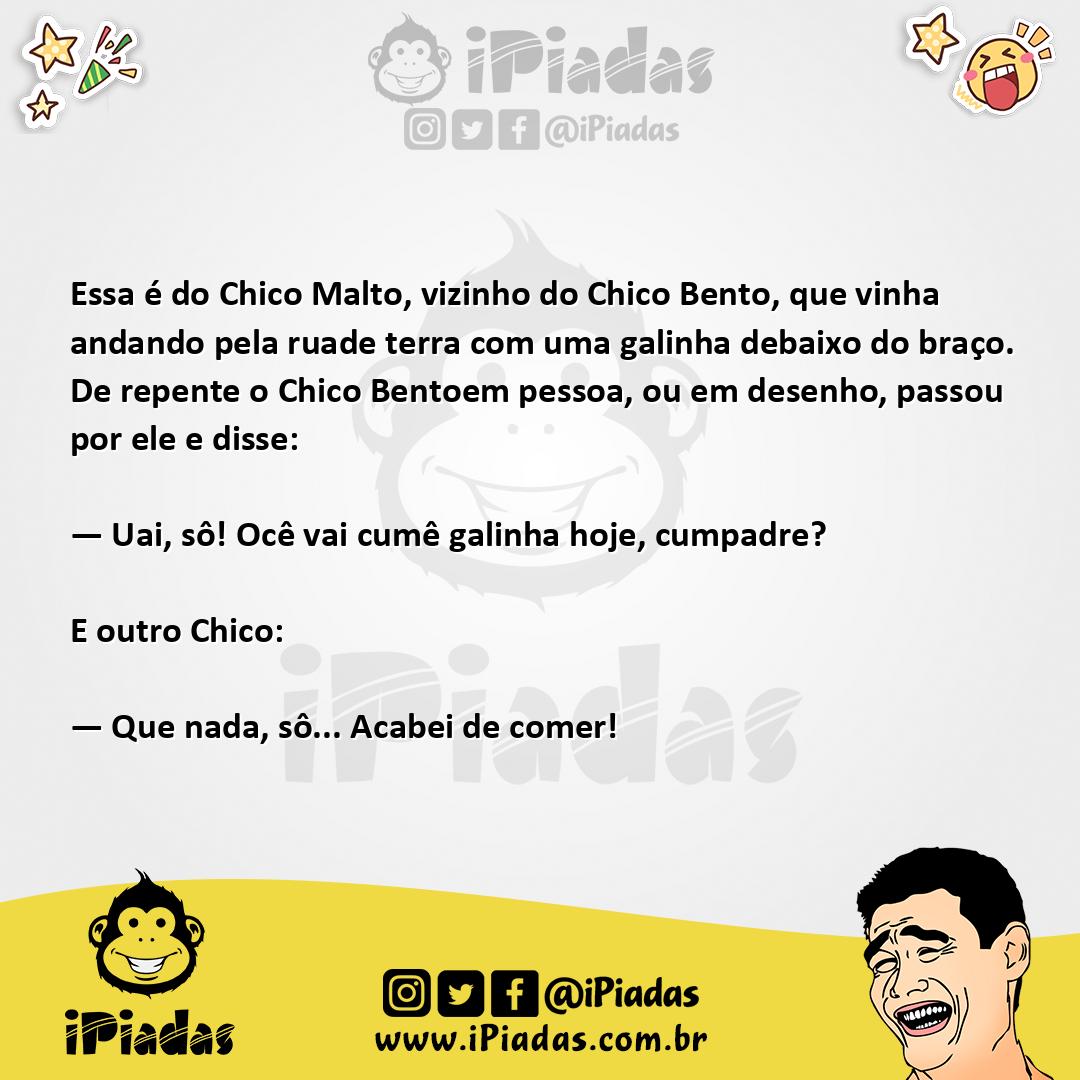 Ilustração da piada Galinha pra comer no iPiadas