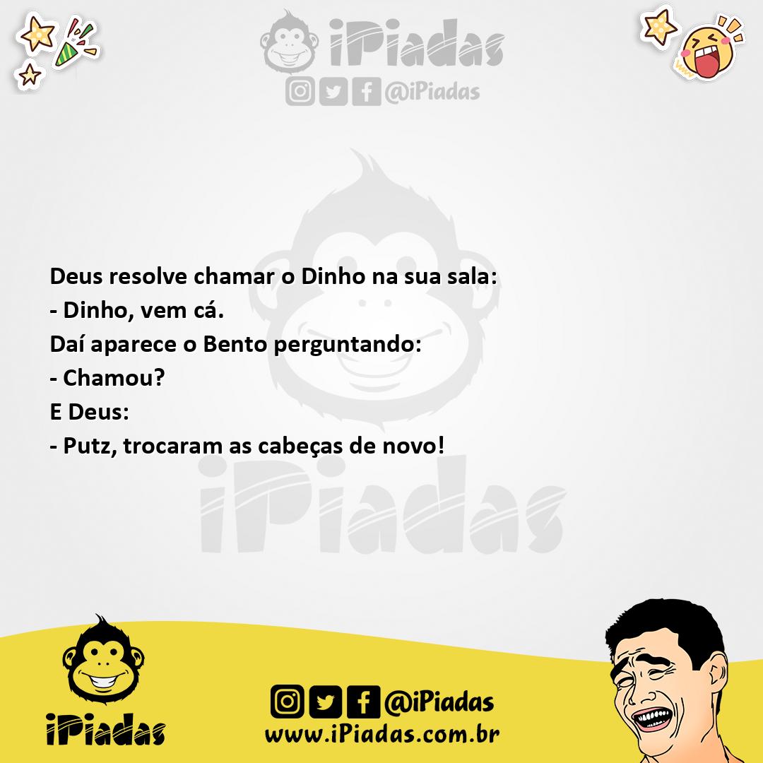 Ilustração da piada Mamonas no céu no iPiadas