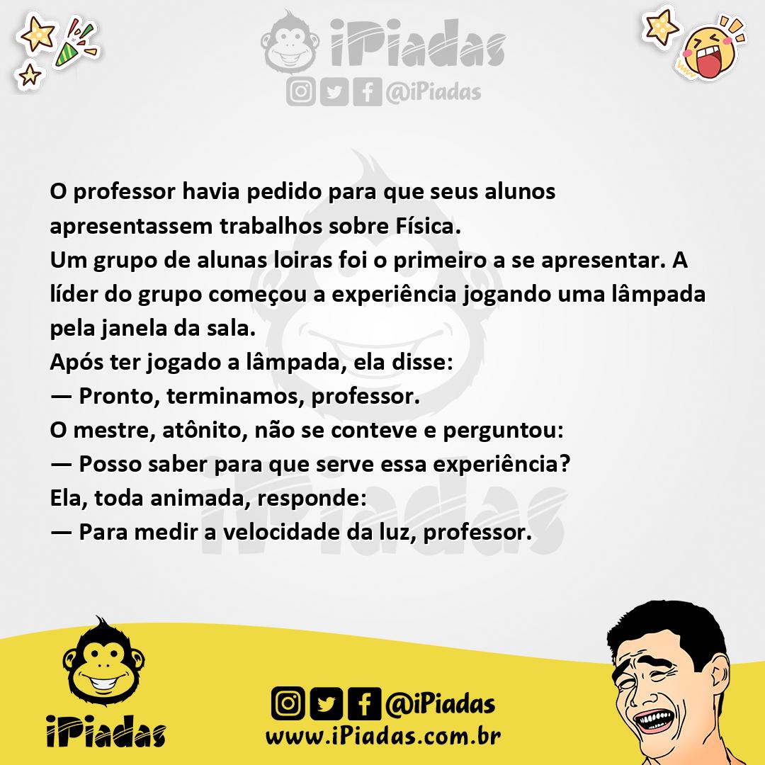 Ilustração da piada Experiência Idiota no iPiadas