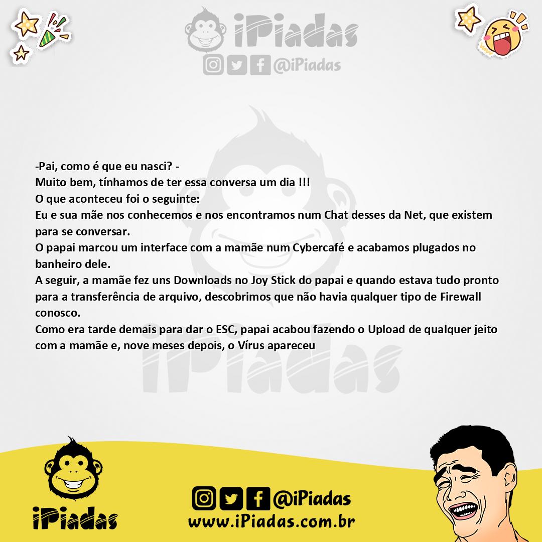 Ilustração da piada Cegonha já era! no iPiadas