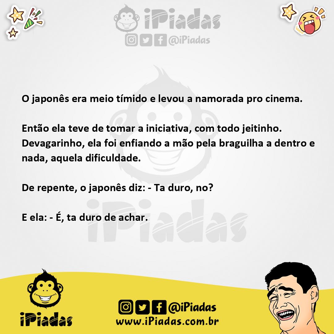 O japonês era meio tímido