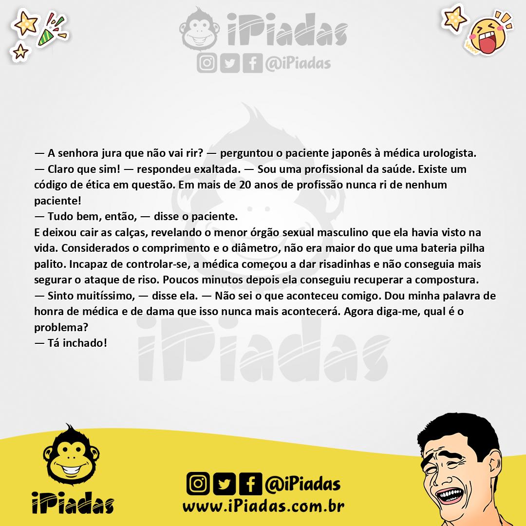 Ilustração da piada Japonês no Urologista no iPiadas