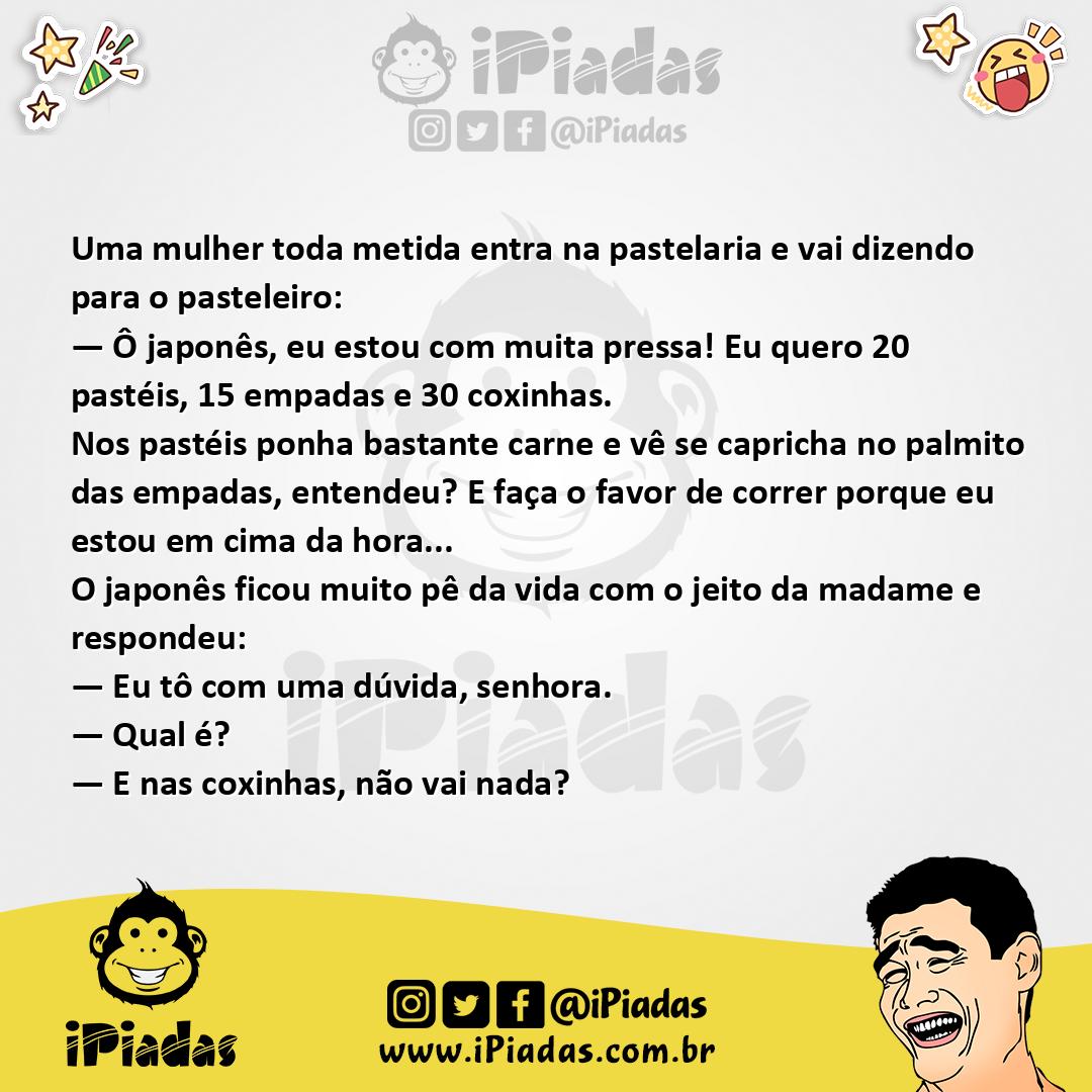 Ilustração da piada Na Pastelaria no iPiadas