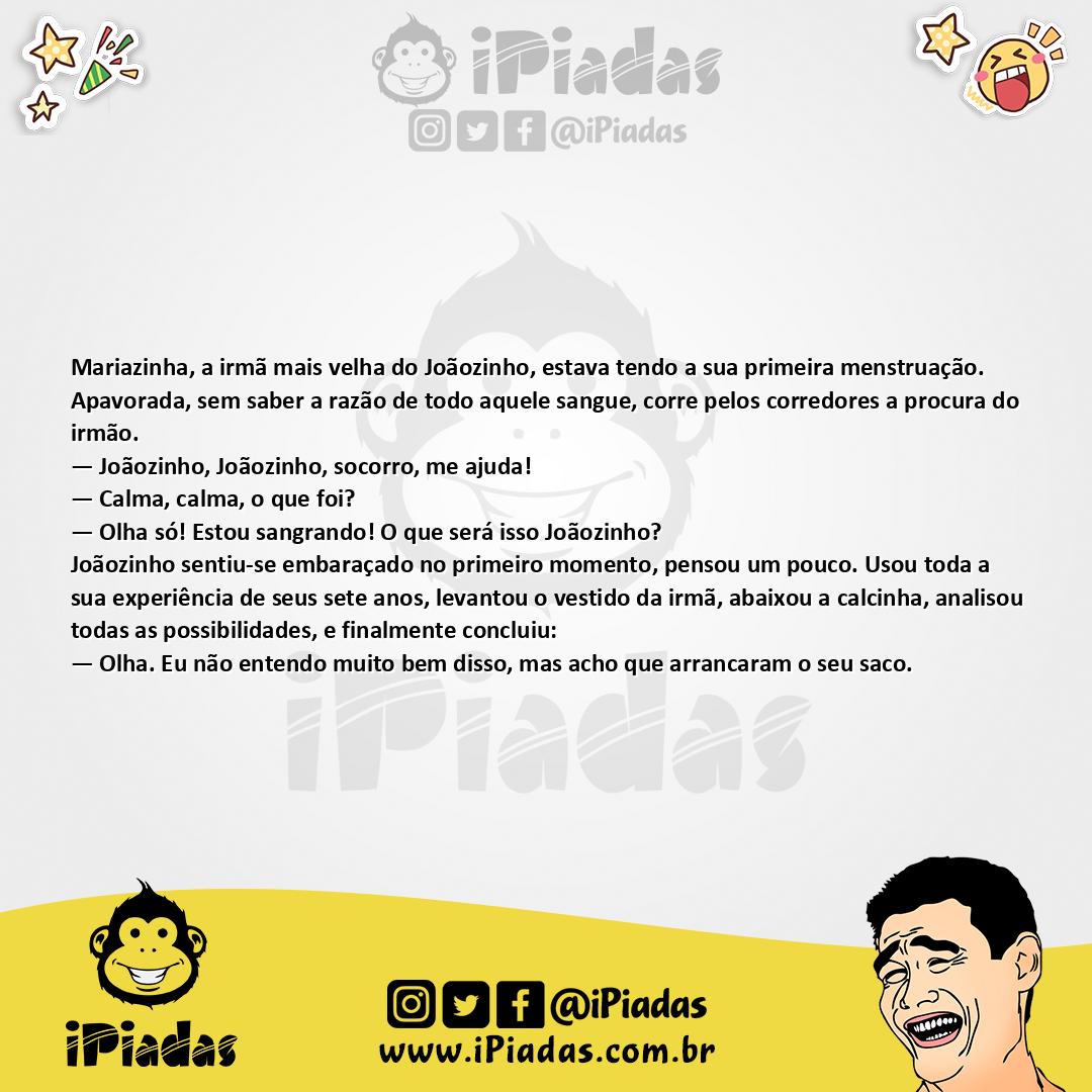 Ilustração da piada A Irmã de Joãozinho no iPiadas