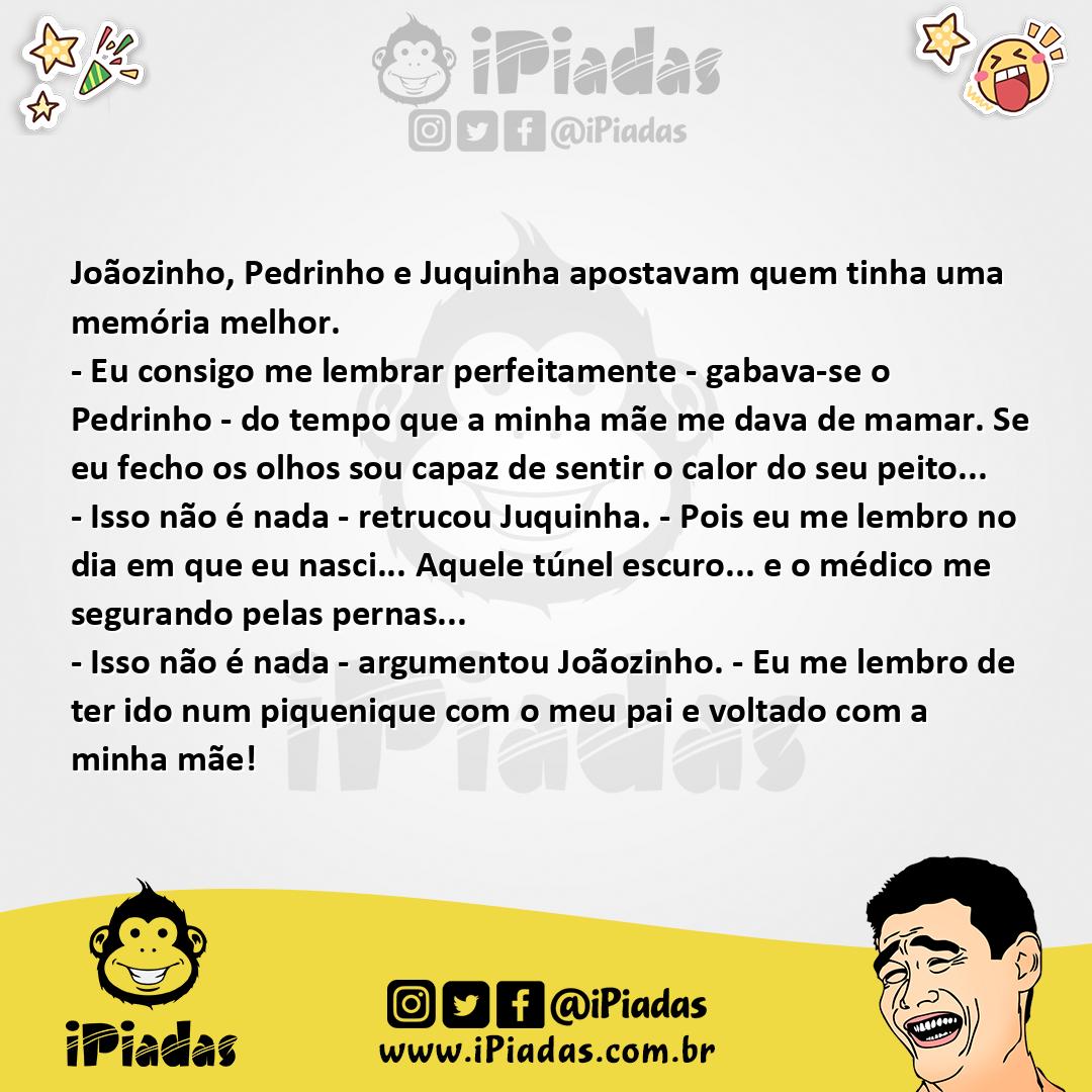 Ilustração da piada A melhor memória no iPiadas