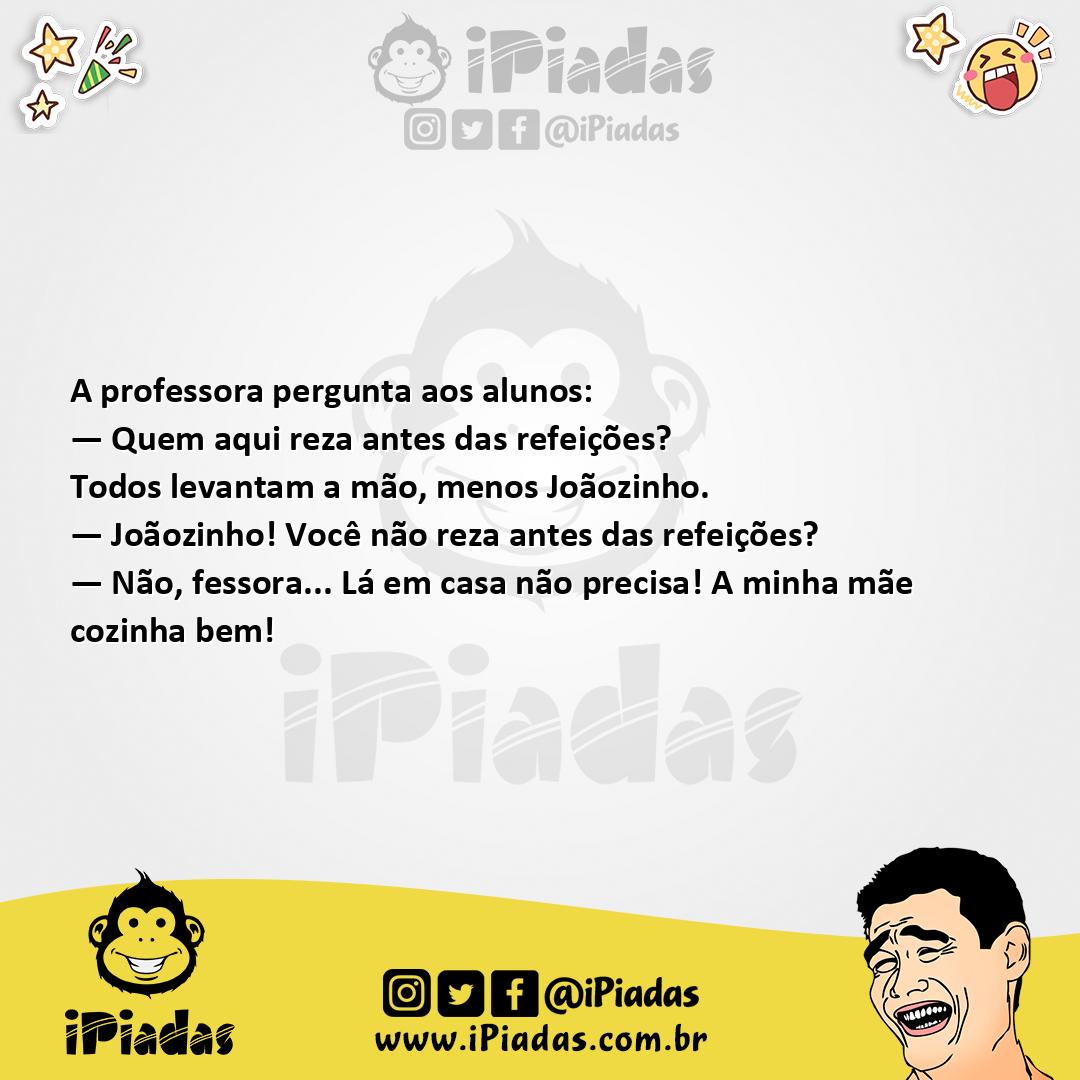 Ilustração da piada Antes das Refeições no iPiadas