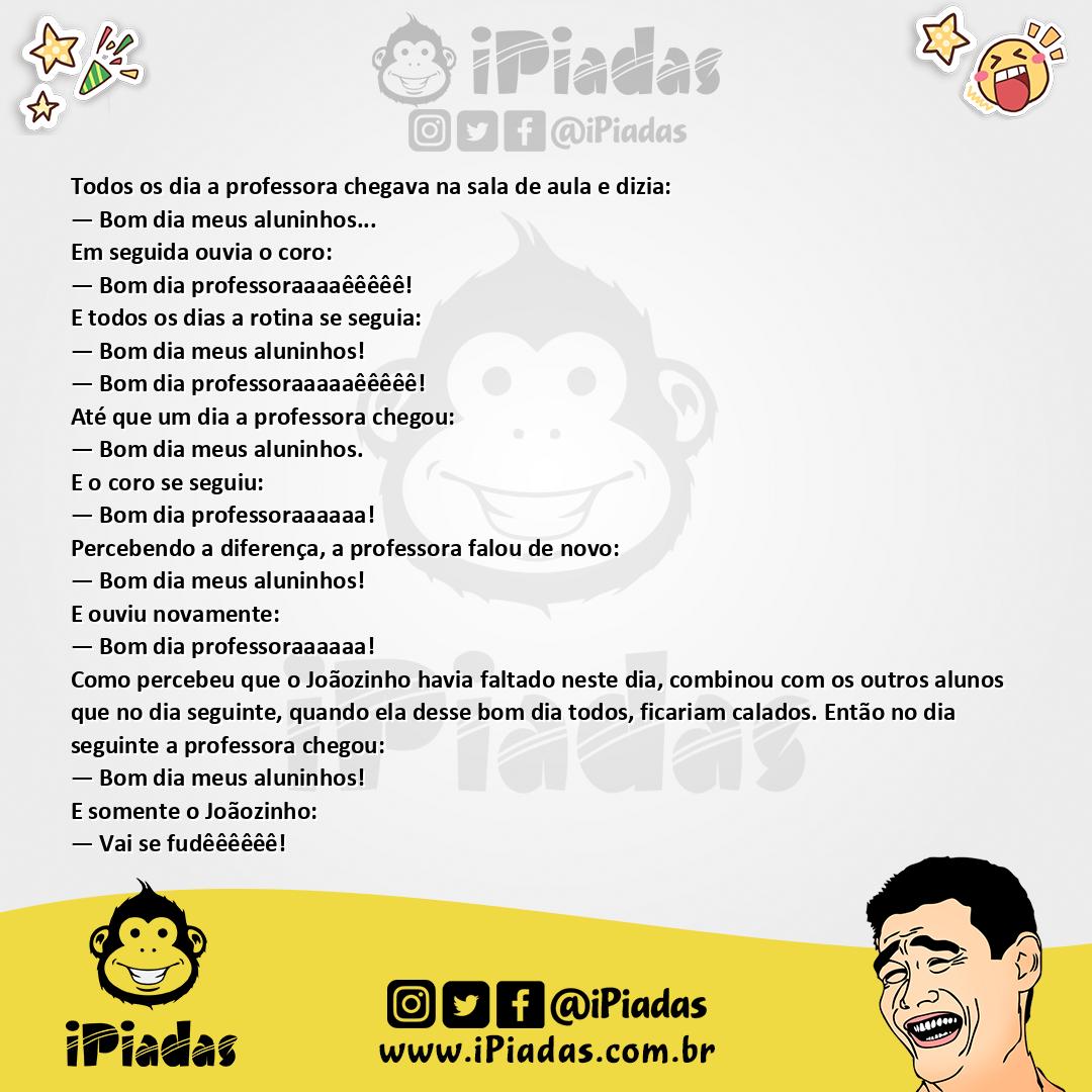 Ilustração da piada Bom Dia no iPiadas