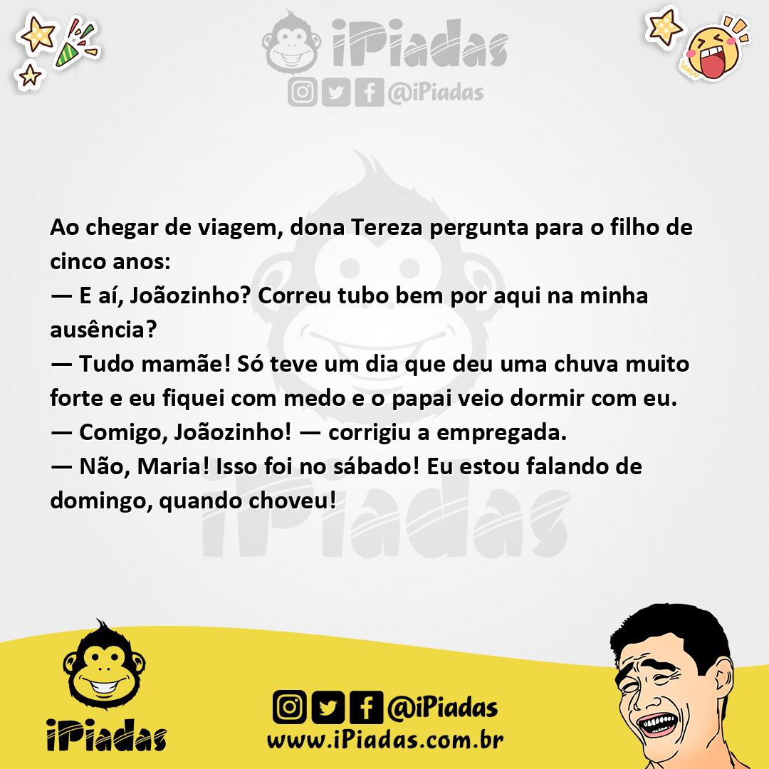 Ilustração da piada Chuva de Noite no iPiadas