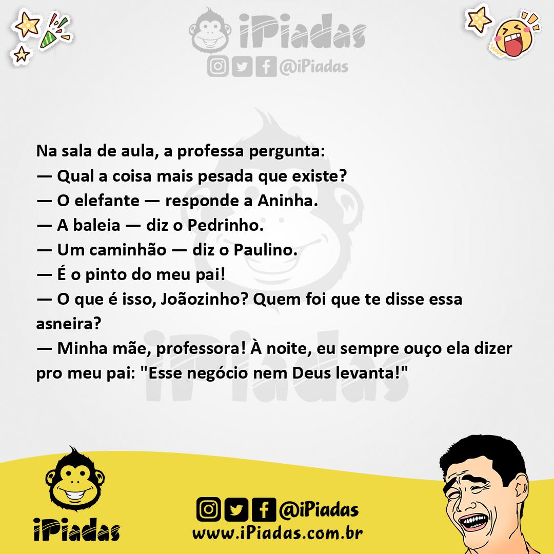 Ilustração da piada Coisa Mais Pesada no iPiadas