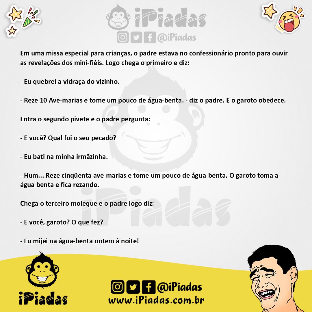 Ilustração da piada Cometendo Pecado no iPiadas