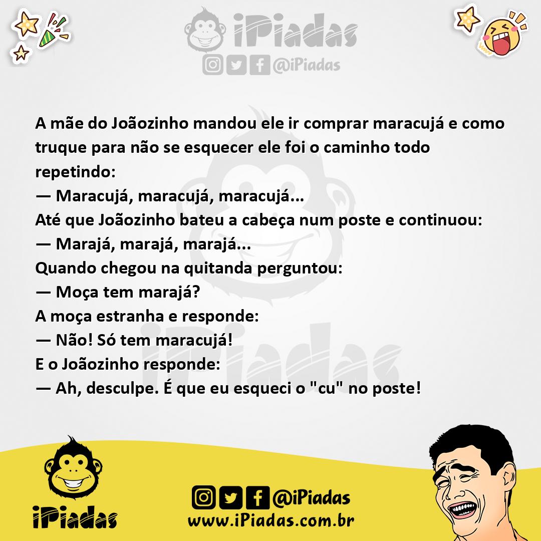 Ilustração da piada Comprar Maracujá no iPiadas