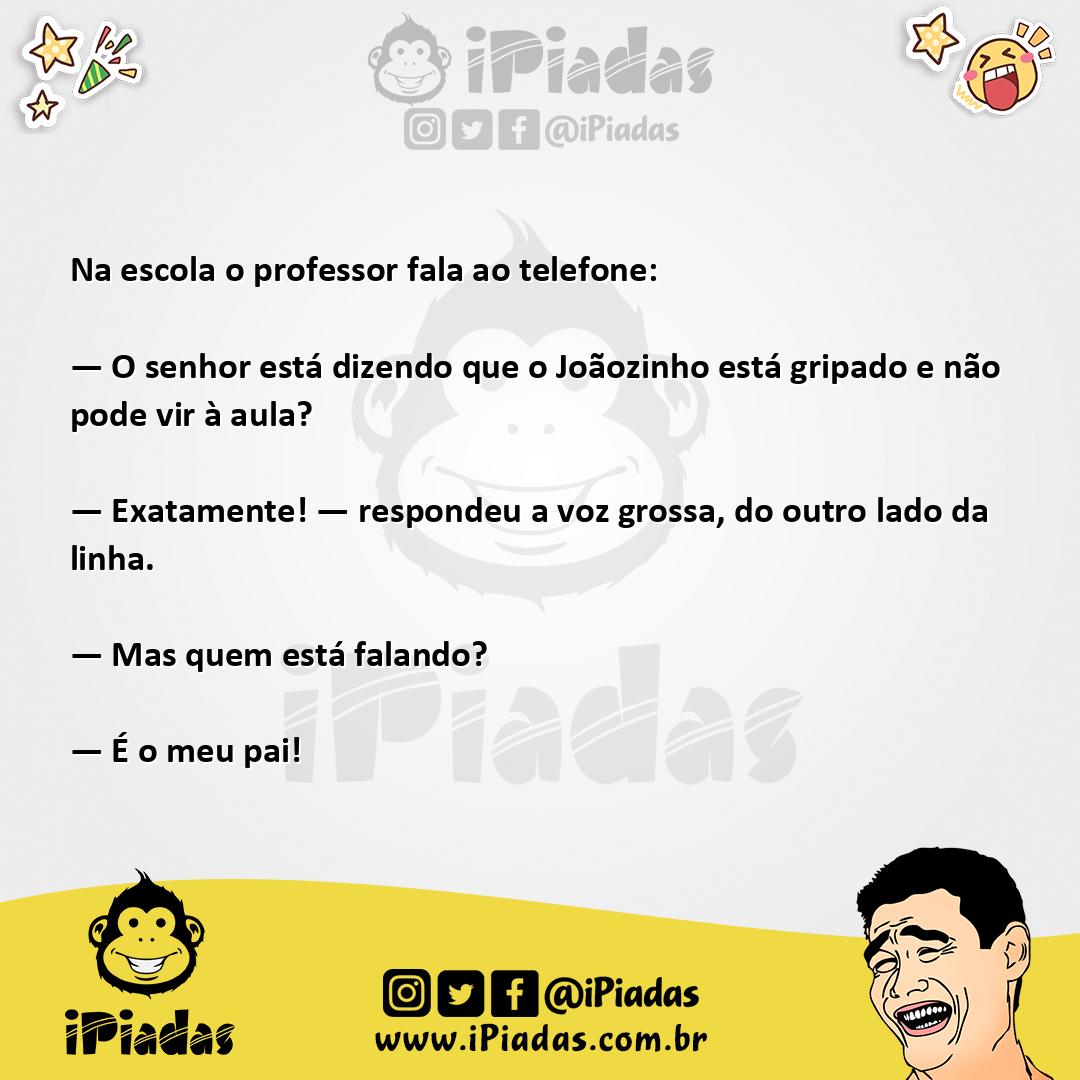 Ilustração da piada Curtindo a vida no iPiadas