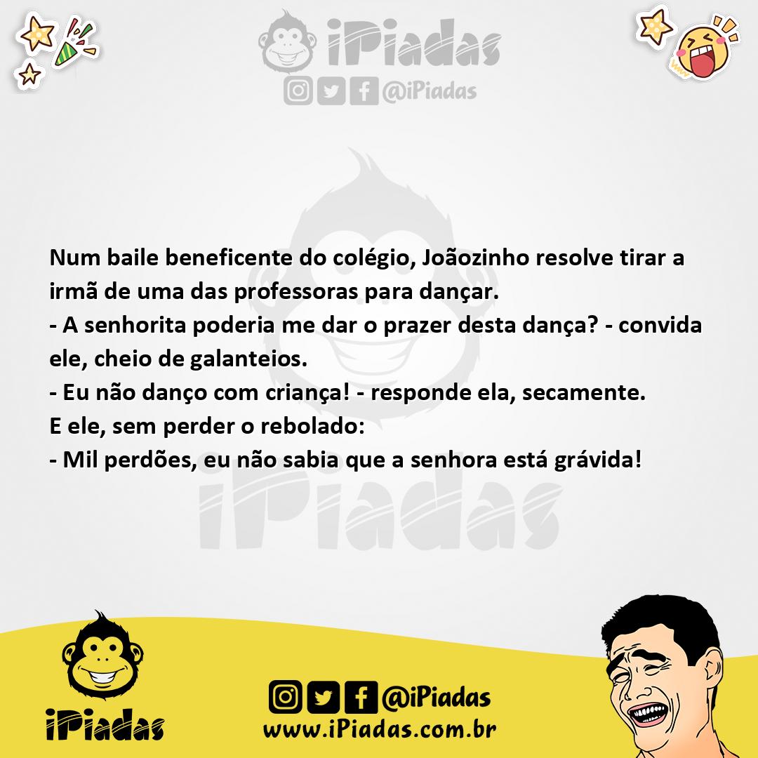 Ilustração da piada Dançou no iPiadas