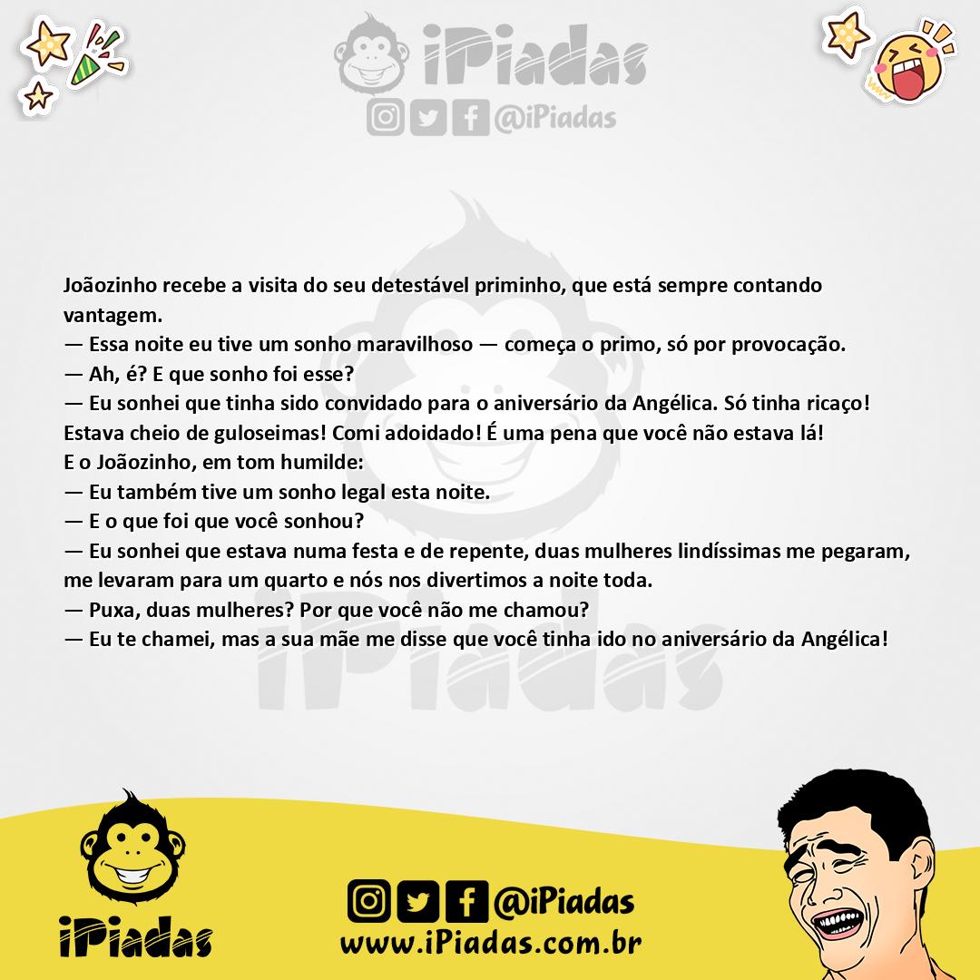 Ilustração da piada Disputa dos Sonhos no iPiadas