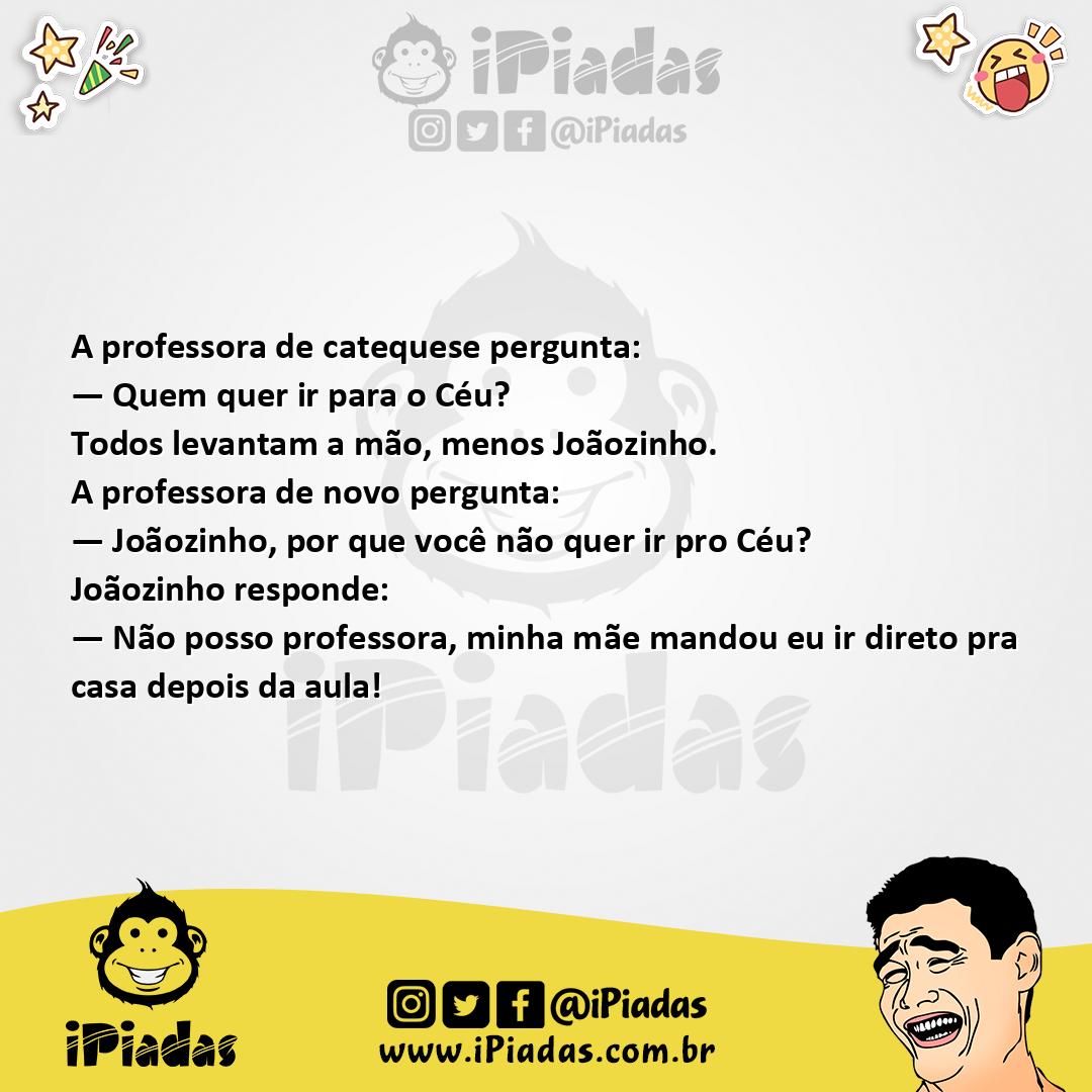 Ilustração da piada Ir Para o Céu no iPiadas