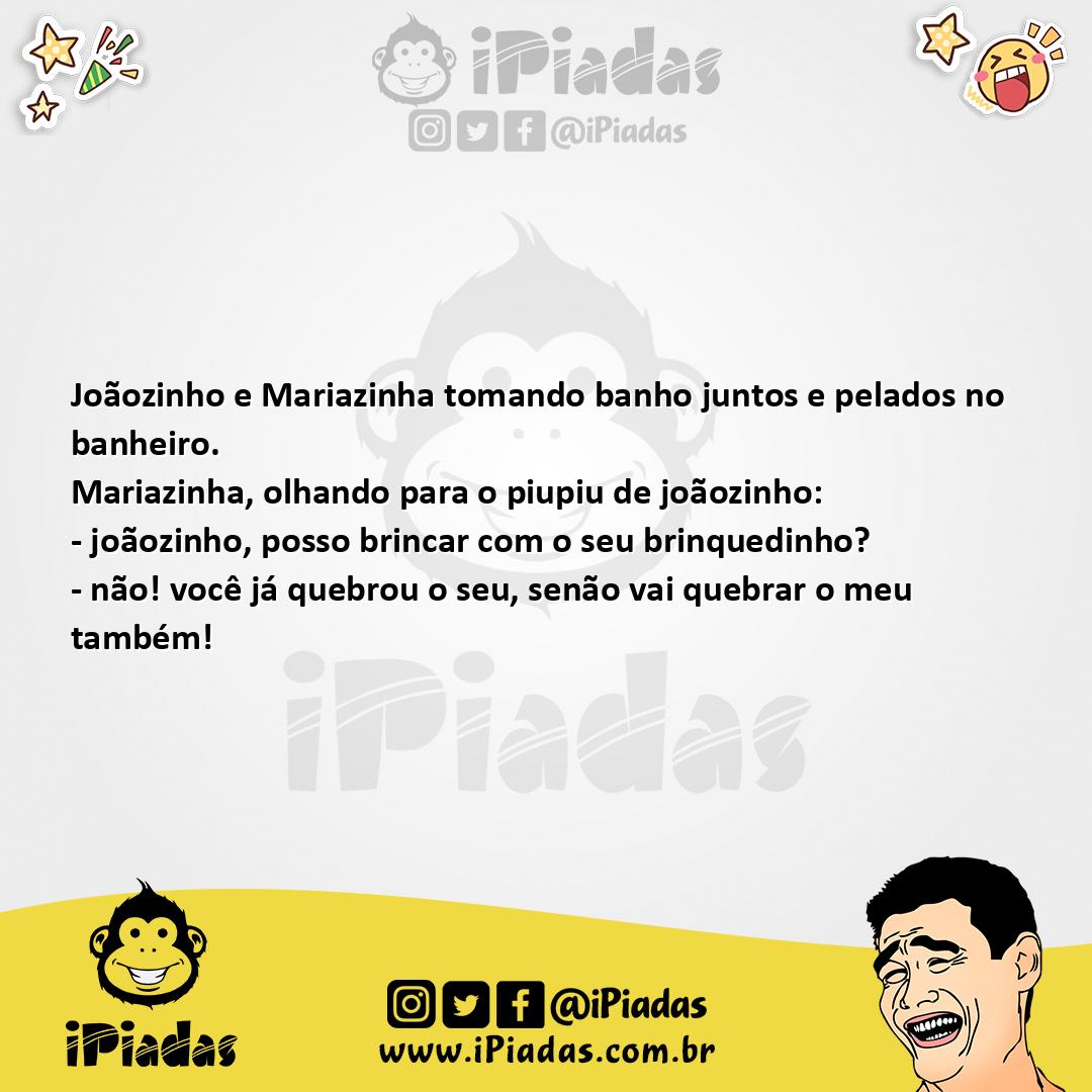 Joãozinho E Mariazinha No Banho Piadas Engraçadas