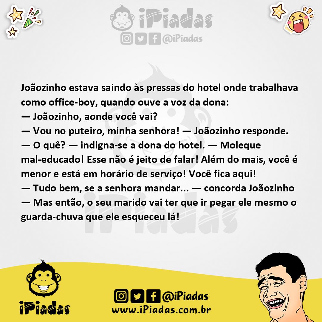 Ilustração da piada Joãozinho no Puteiro no iPiadas