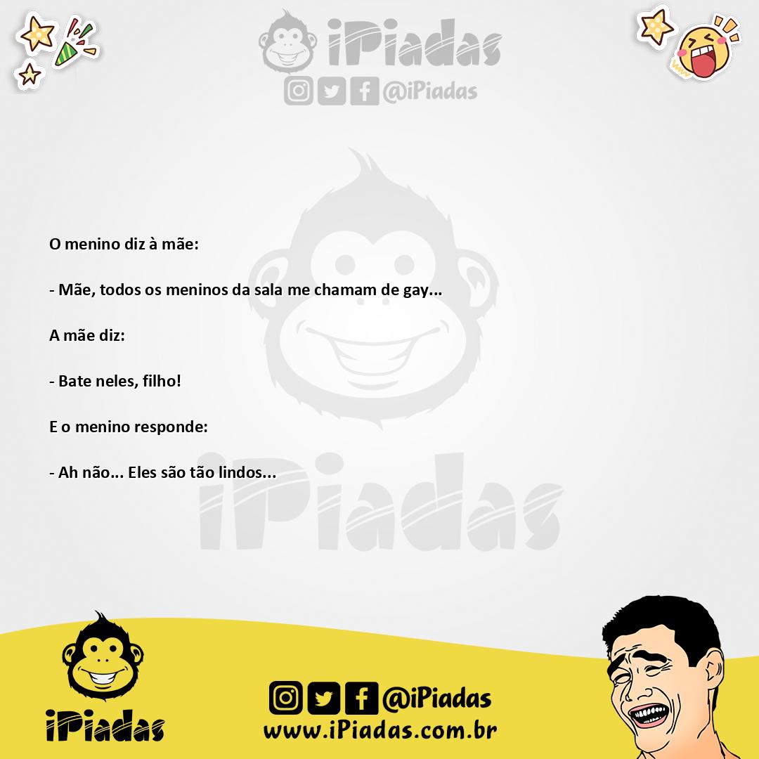 Ilustração da piada Lindos no iPiadas