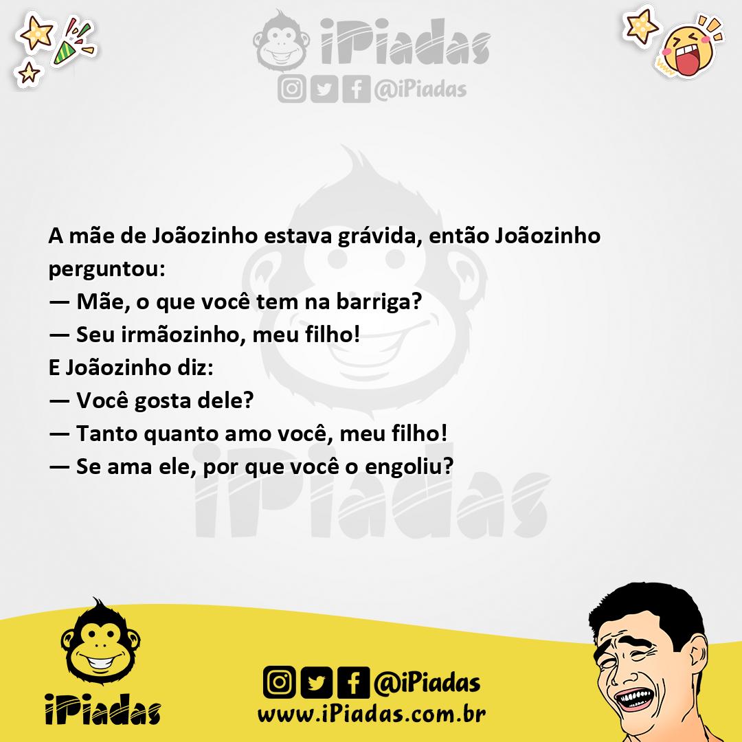 Ilustração da piada Mãe Grávida no iPiadas