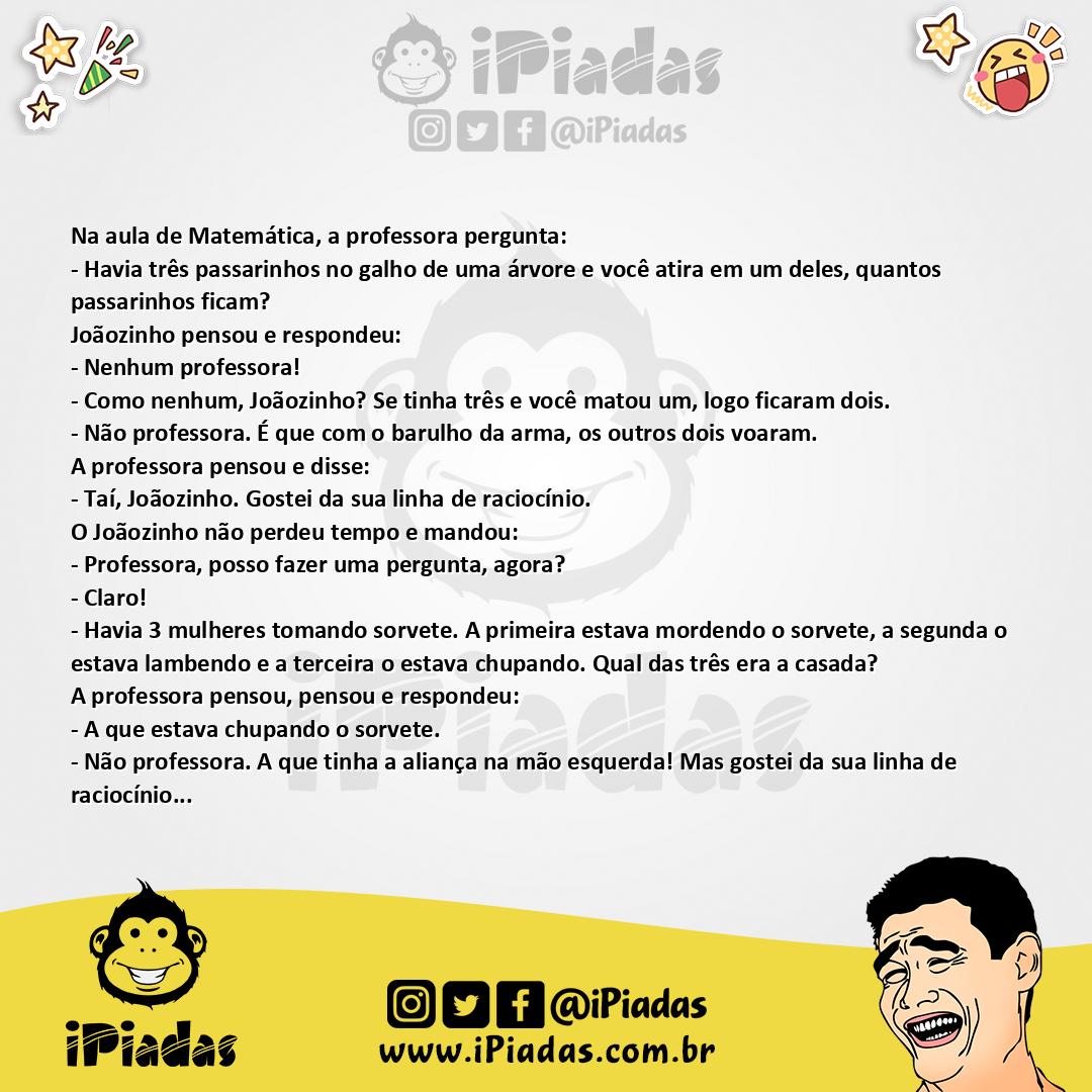 Ilustração da piada Matando passarinho no iPiadas
