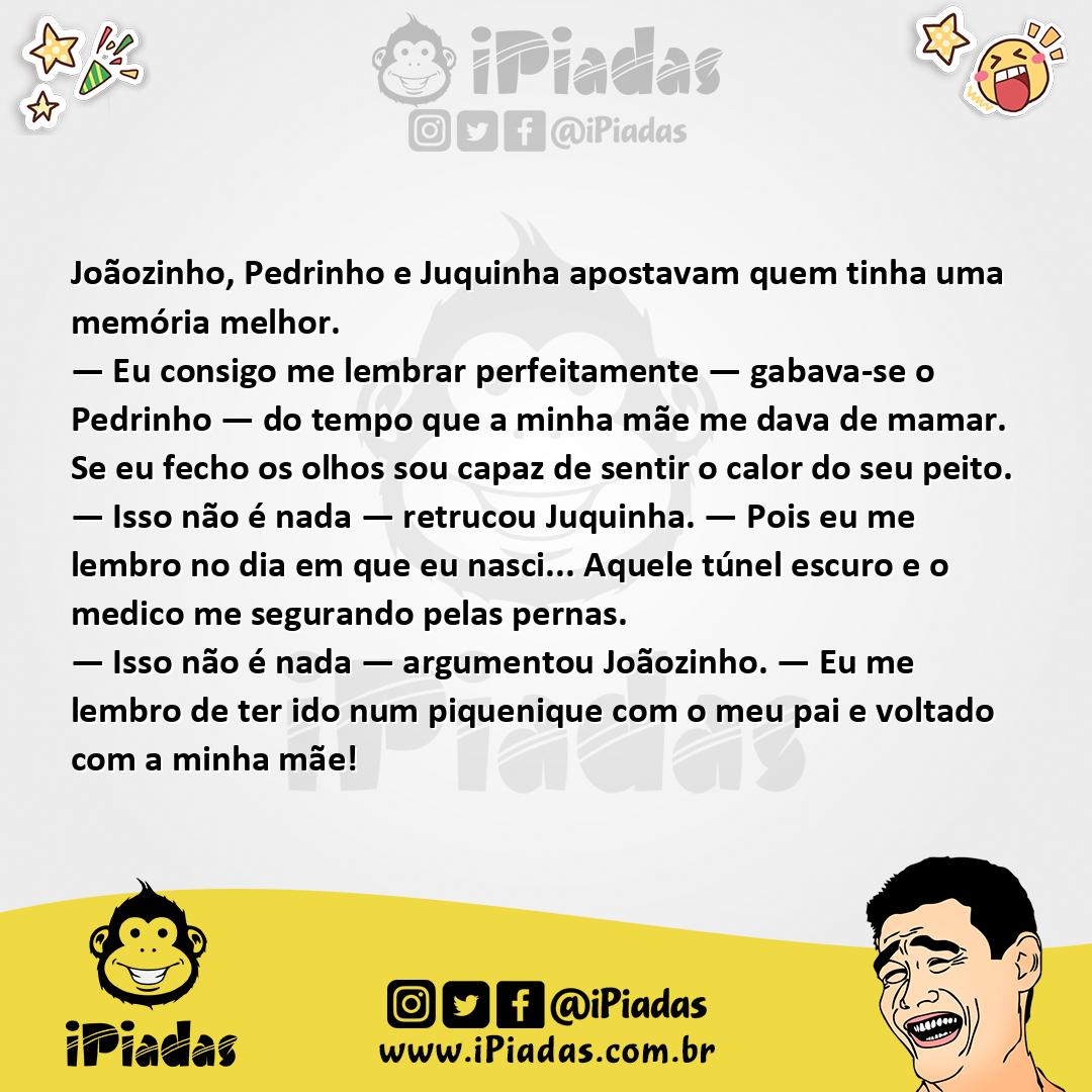 Ilustração da piada Melhor Memória no iPiadas