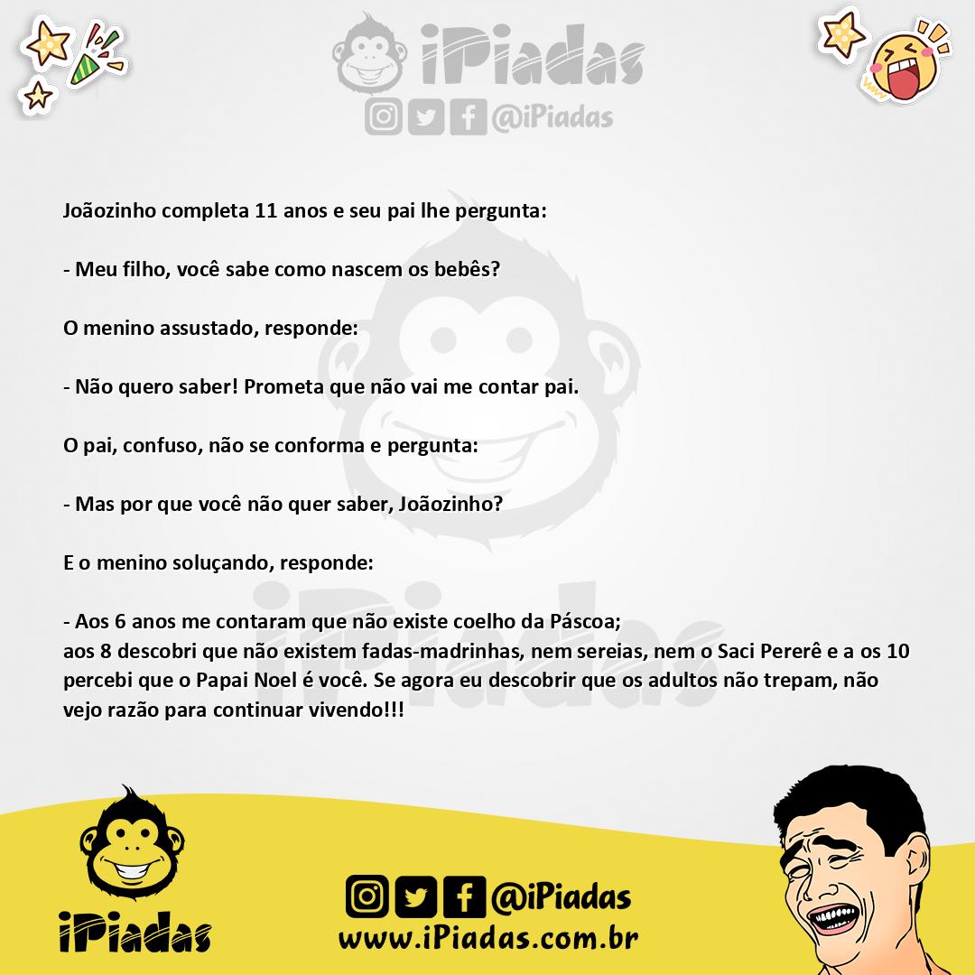 Ilustração da piada Melhor Viver Na Ignorância no iPiadas