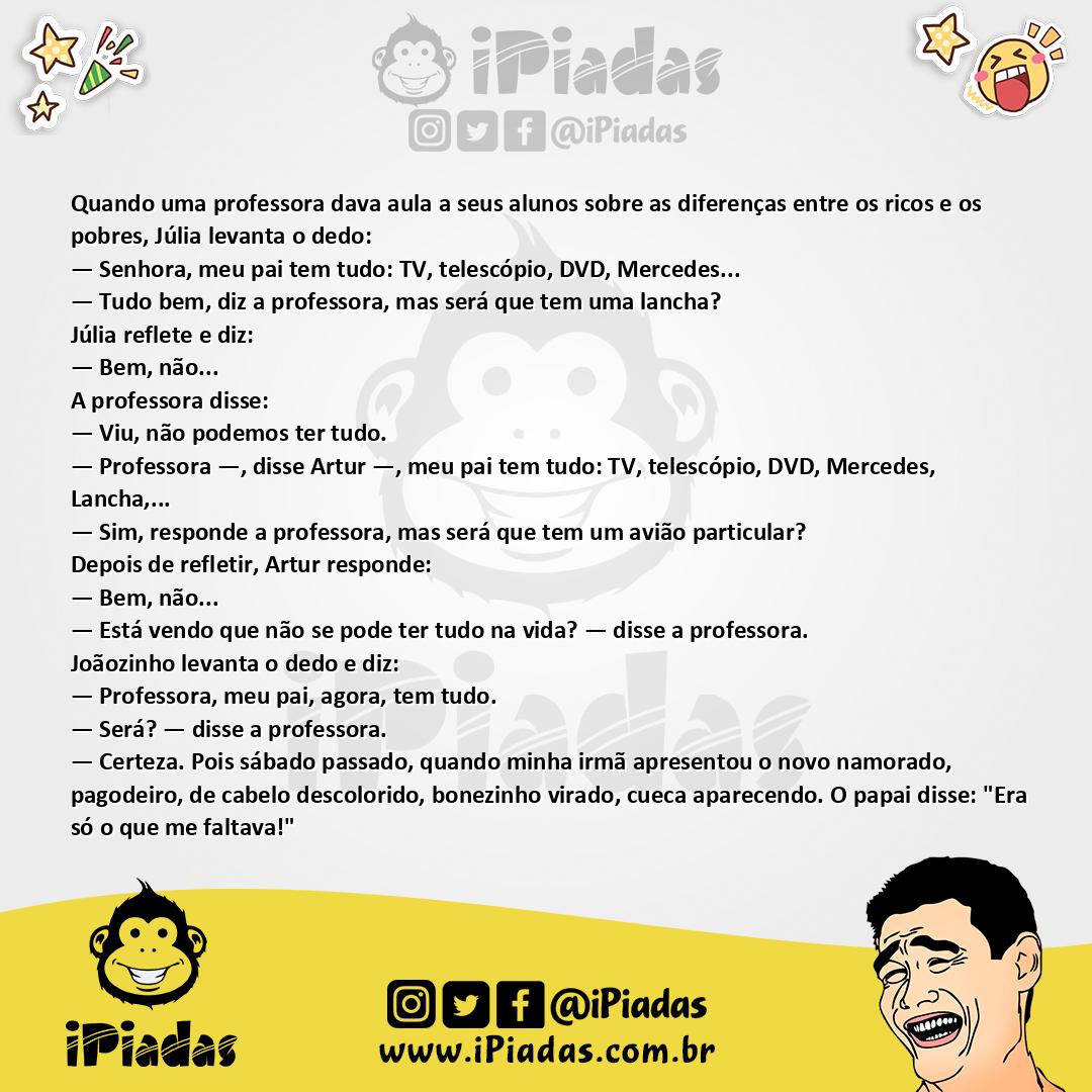 Ilustração da piada Meu Pai Tem Tudo no iPiadas