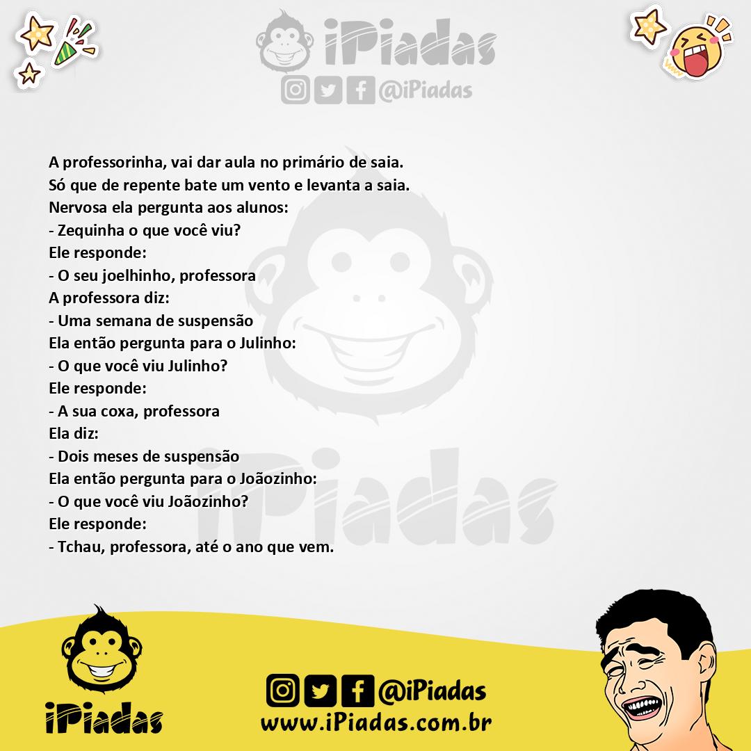Ilustração da piada Olho vivo no iPiadas