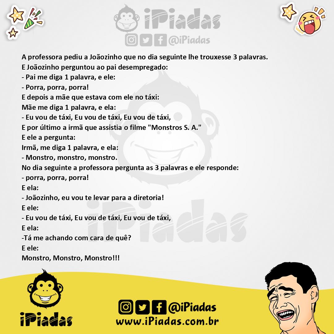 Ilustração da piada Os 3 Nomes Pedidos no iPiadas