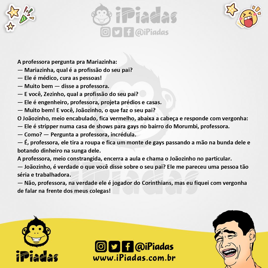 Ilustração da piada Pai Stripper no iPiadas