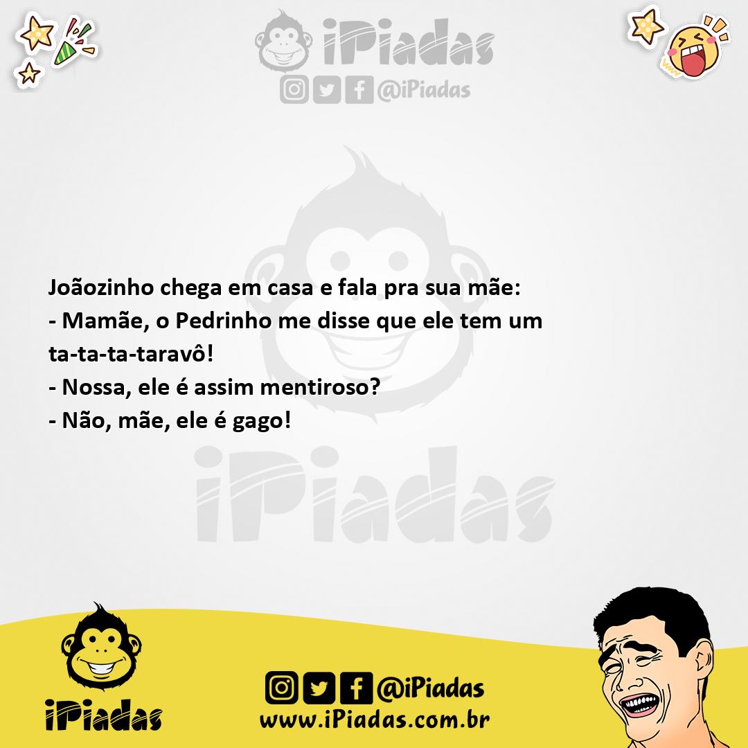 Ilustração da piada Parente antigo no iPiadas