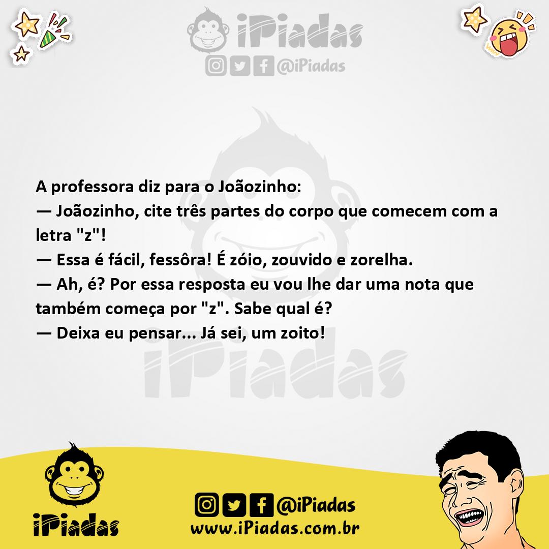 Ilustração da piada Partes do Corpo no iPiadas