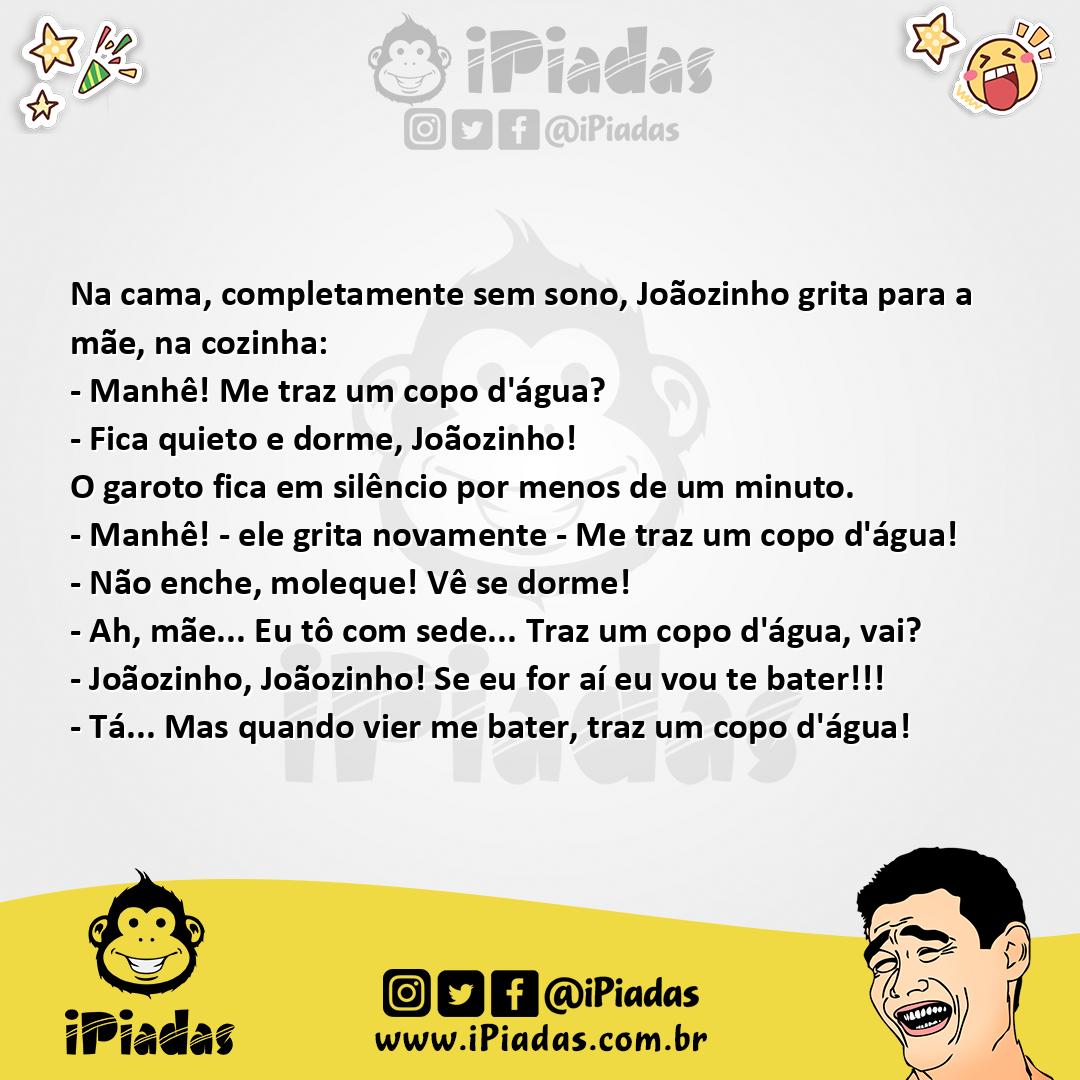 Ilustração da piada Pedindo água no iPiadas