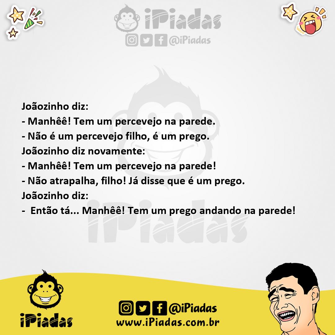 Ilustração da piada Percevejo na Parede no iPiadas
