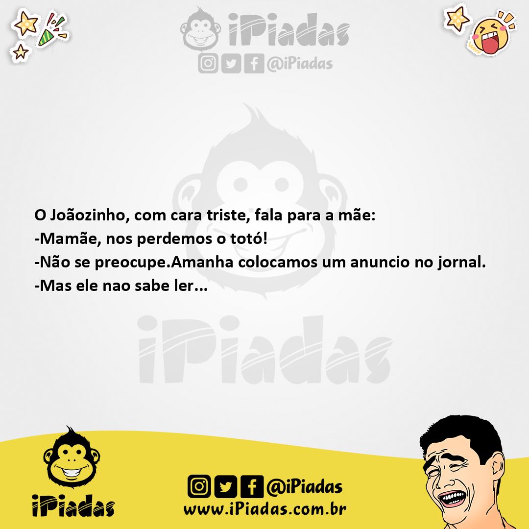 Ilustração da piada Perdido no iPiadas
