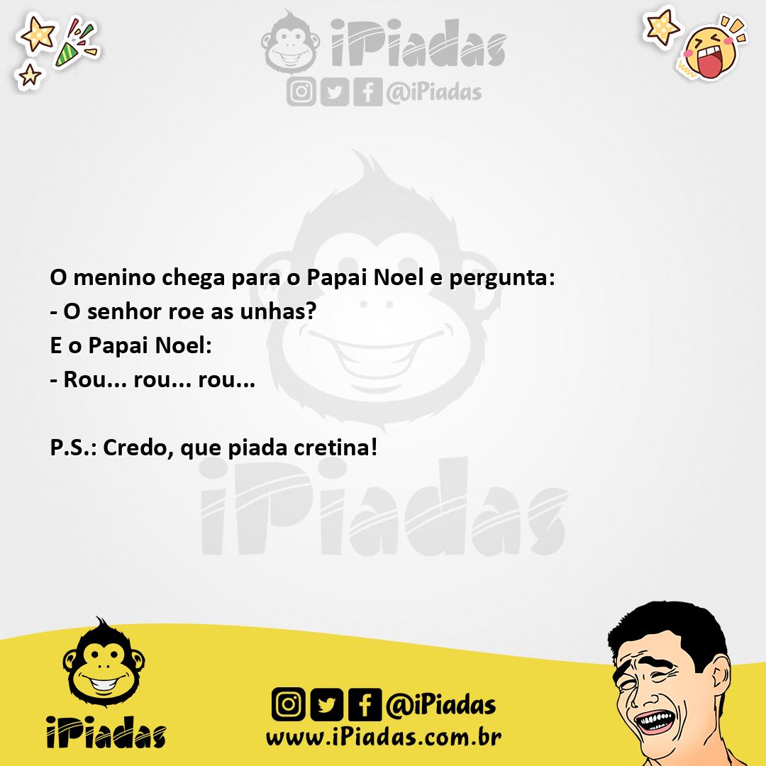 Ilustração da piada Pergunta ao Papai Noel no iPiadas