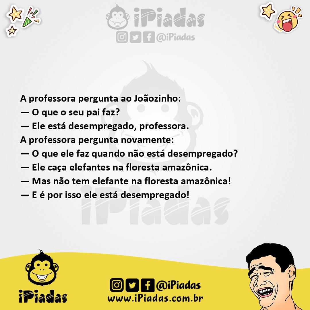 Ilustração da piada Profissão do Pai no iPiadas
