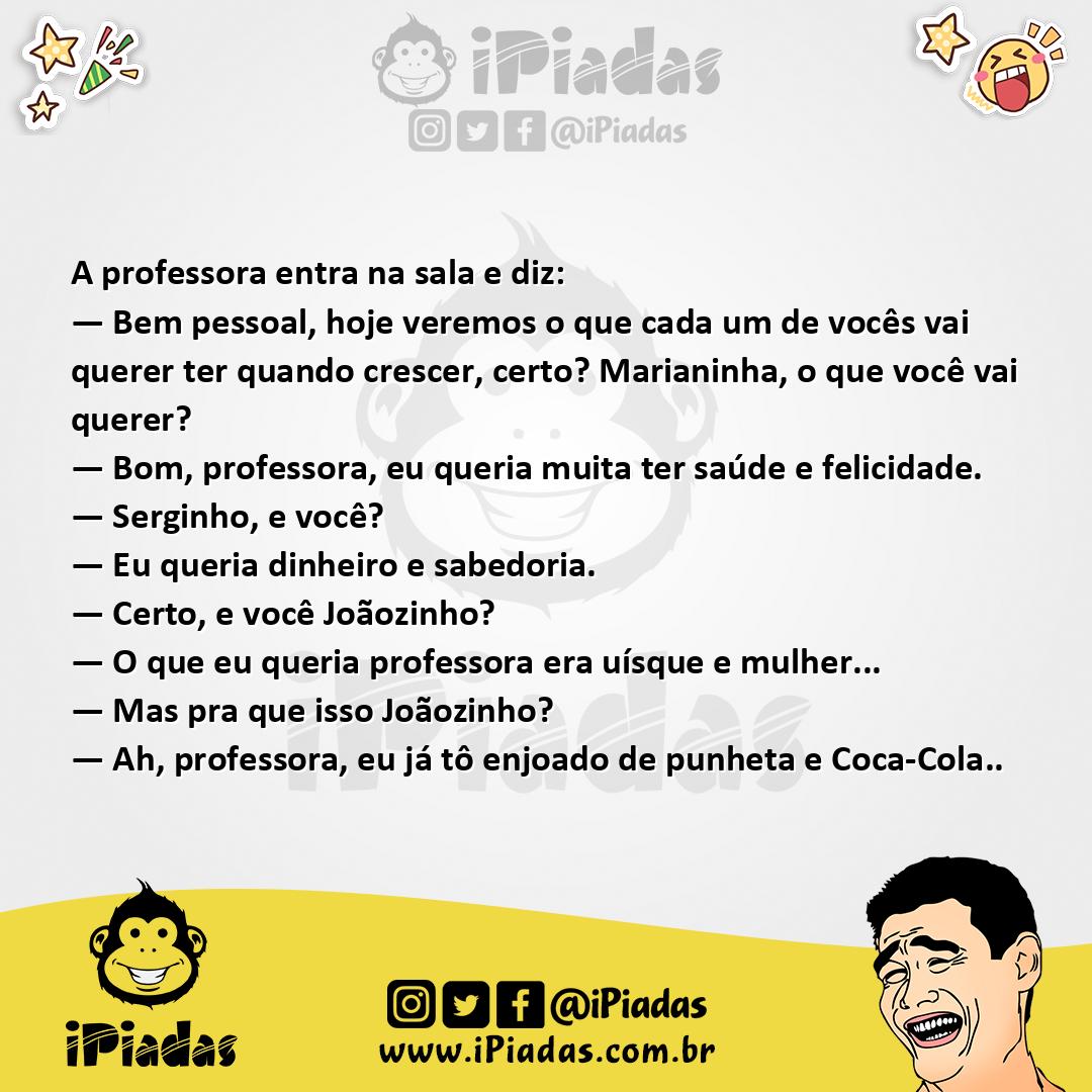 Ilustração da piada Quando Crescer no iPiadas