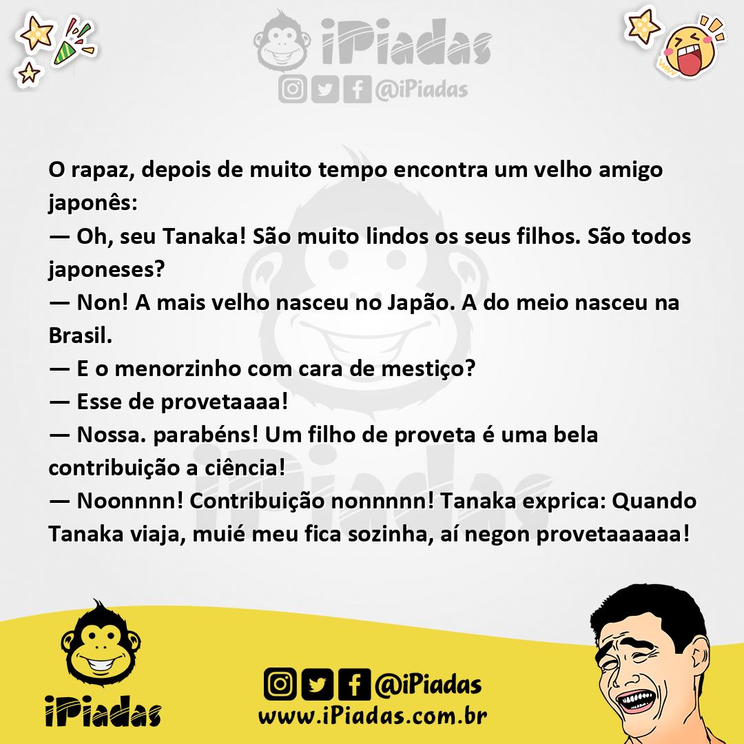 Ilustração da piada Três Filhos do Japonês no iPiadas