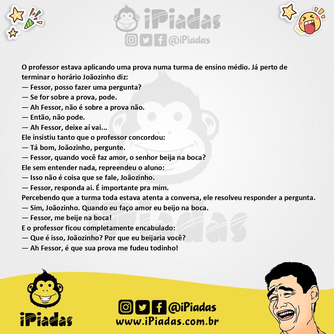 Ilustração da piada Uma Pergunta Pessoal no iPiadas