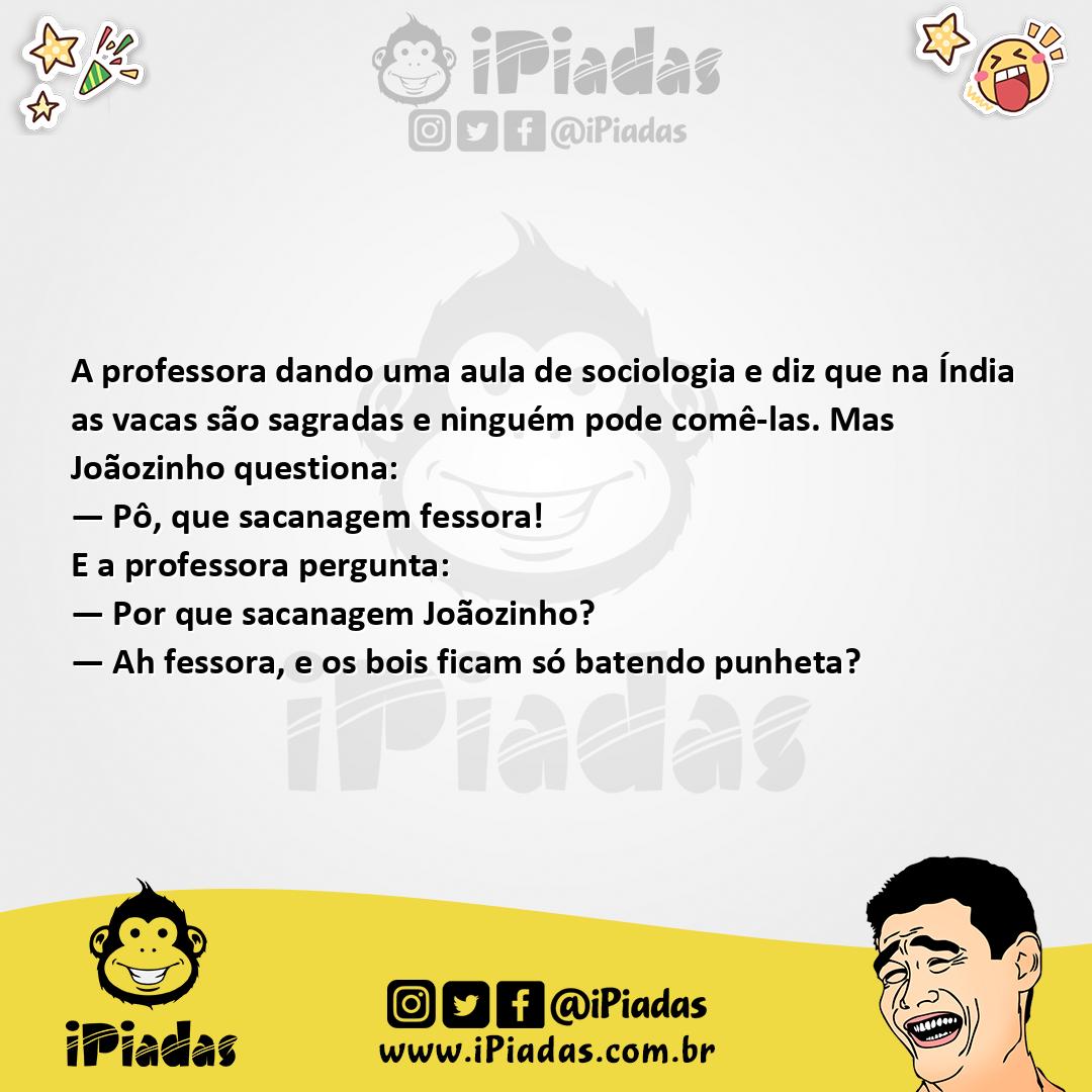 Ilustração da piada Vacas Sagradas no iPiadas