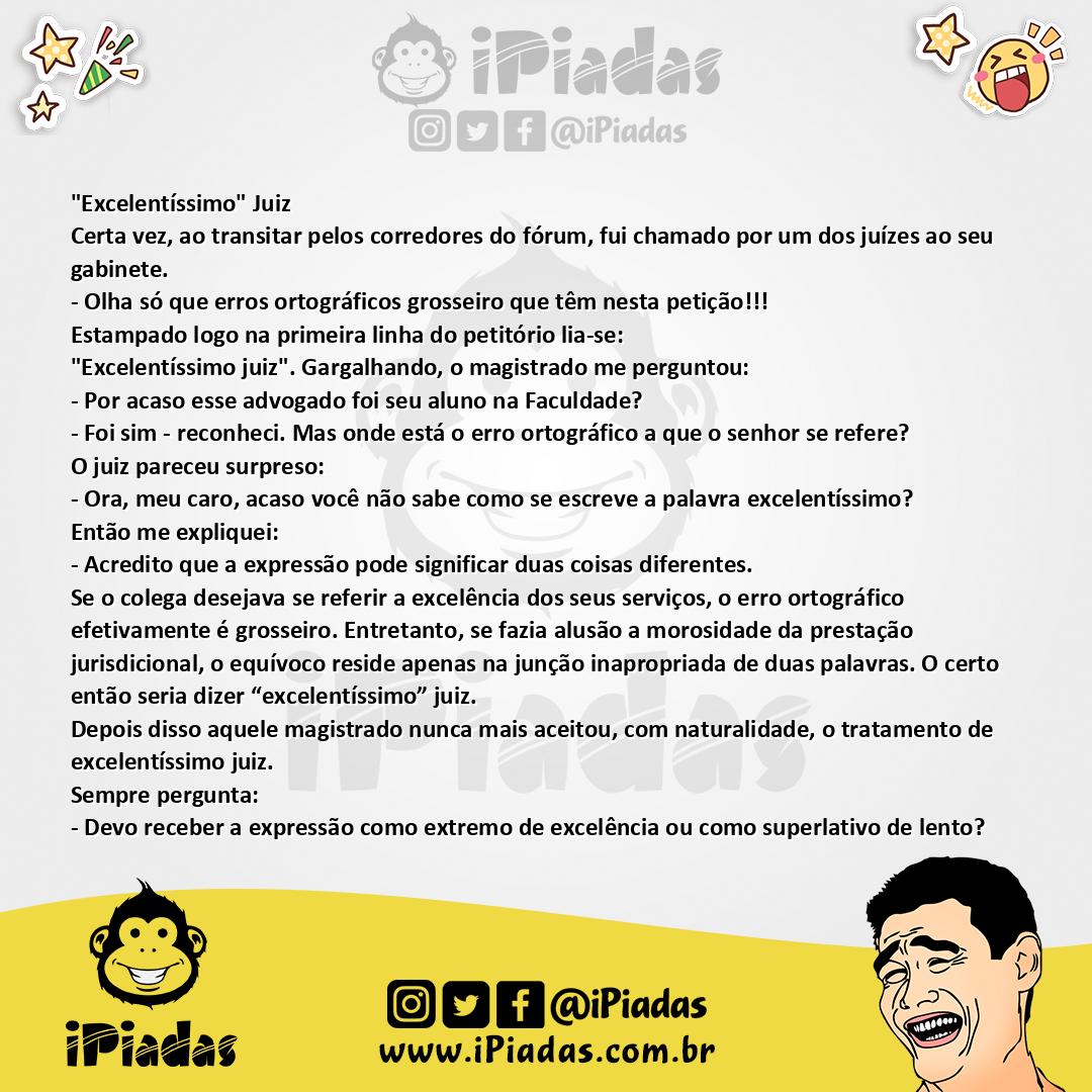 Excelentissimo Juiz Excelentissimo Juiz