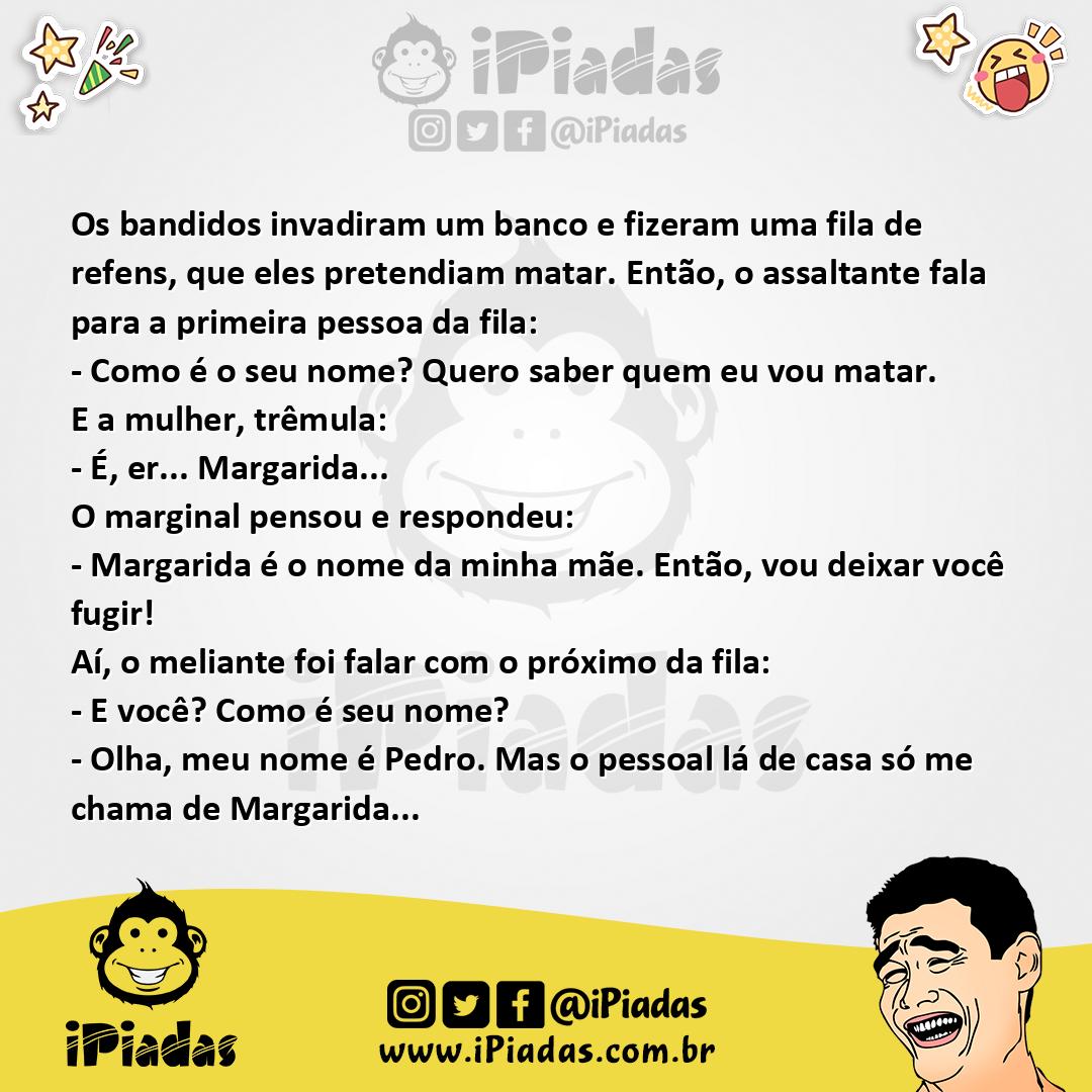 Ilustração da piada Assaltante Bonzinho no iPiadas